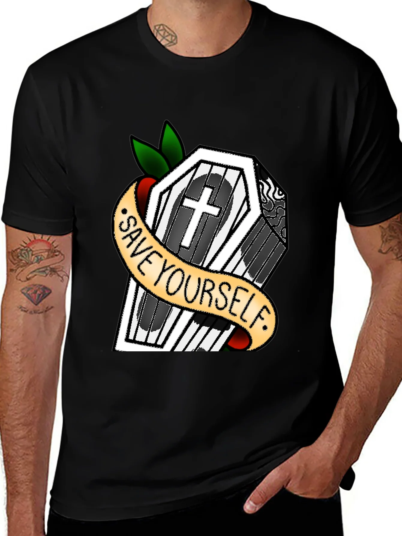Rebbecca Save Yourself Coffin T-Shirt