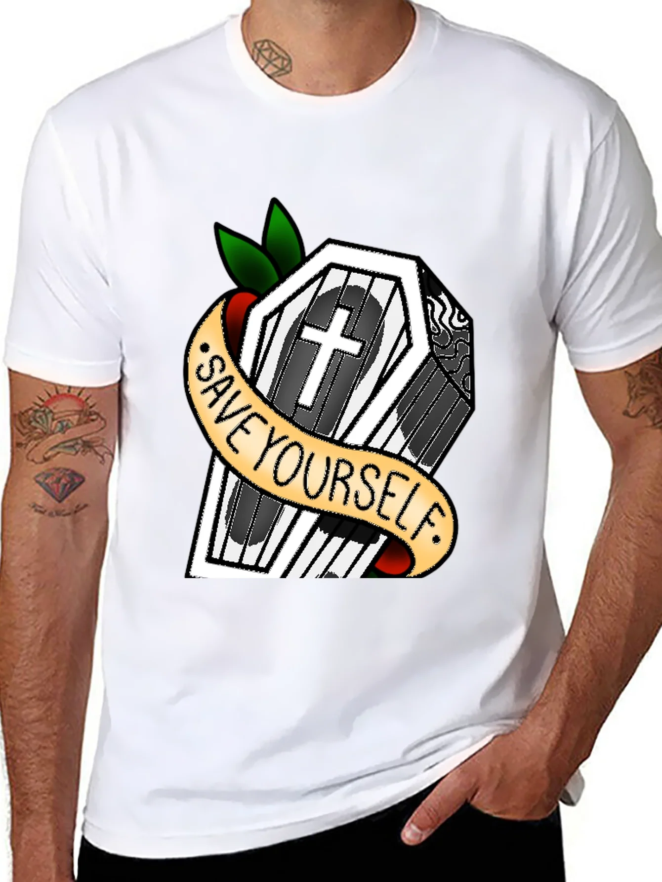 Rebbecca Save Yourself Coffin T-Shirt
