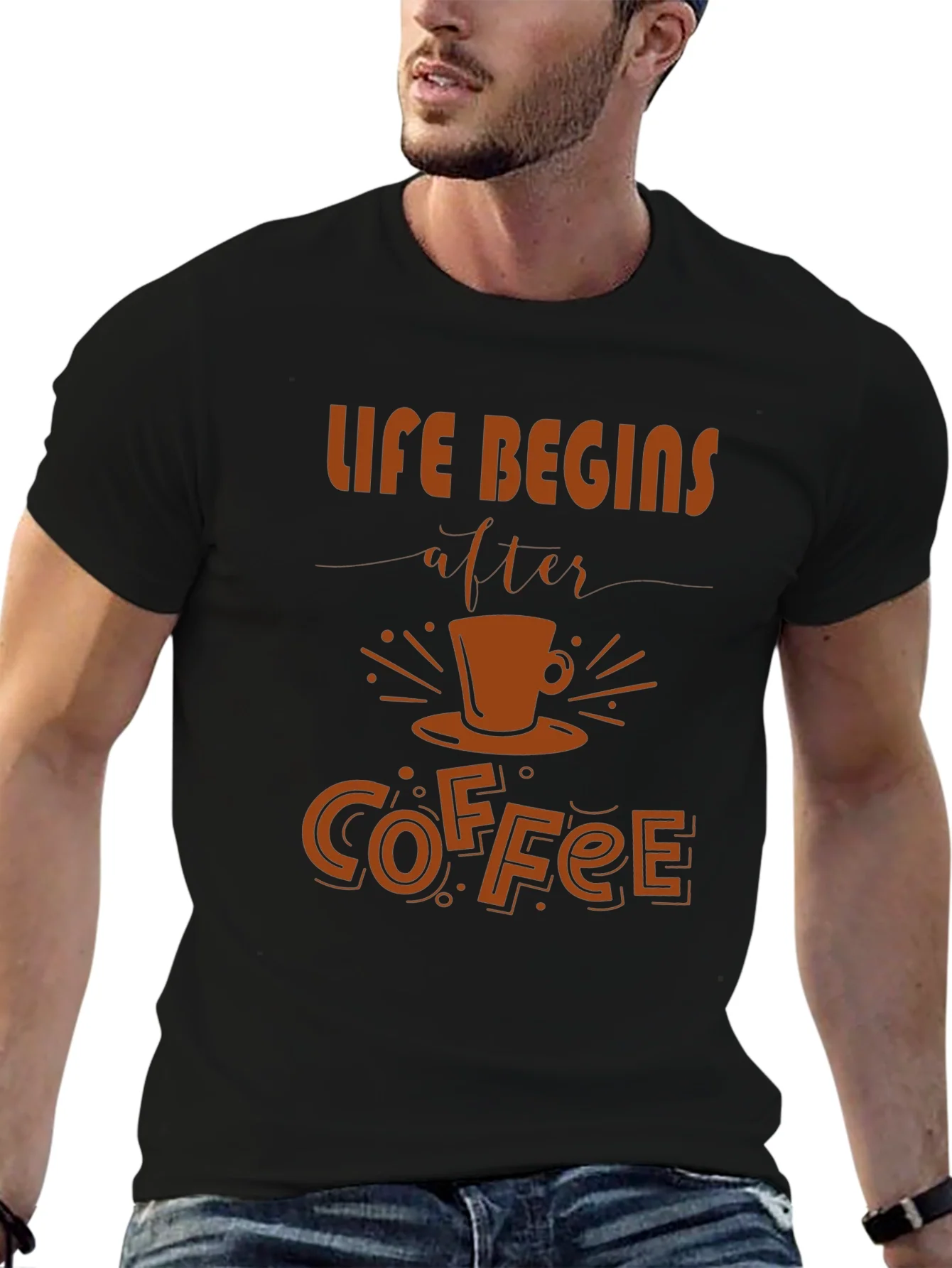 Rebbecca Life Begins After Coffee Graphic Tee - Unisex