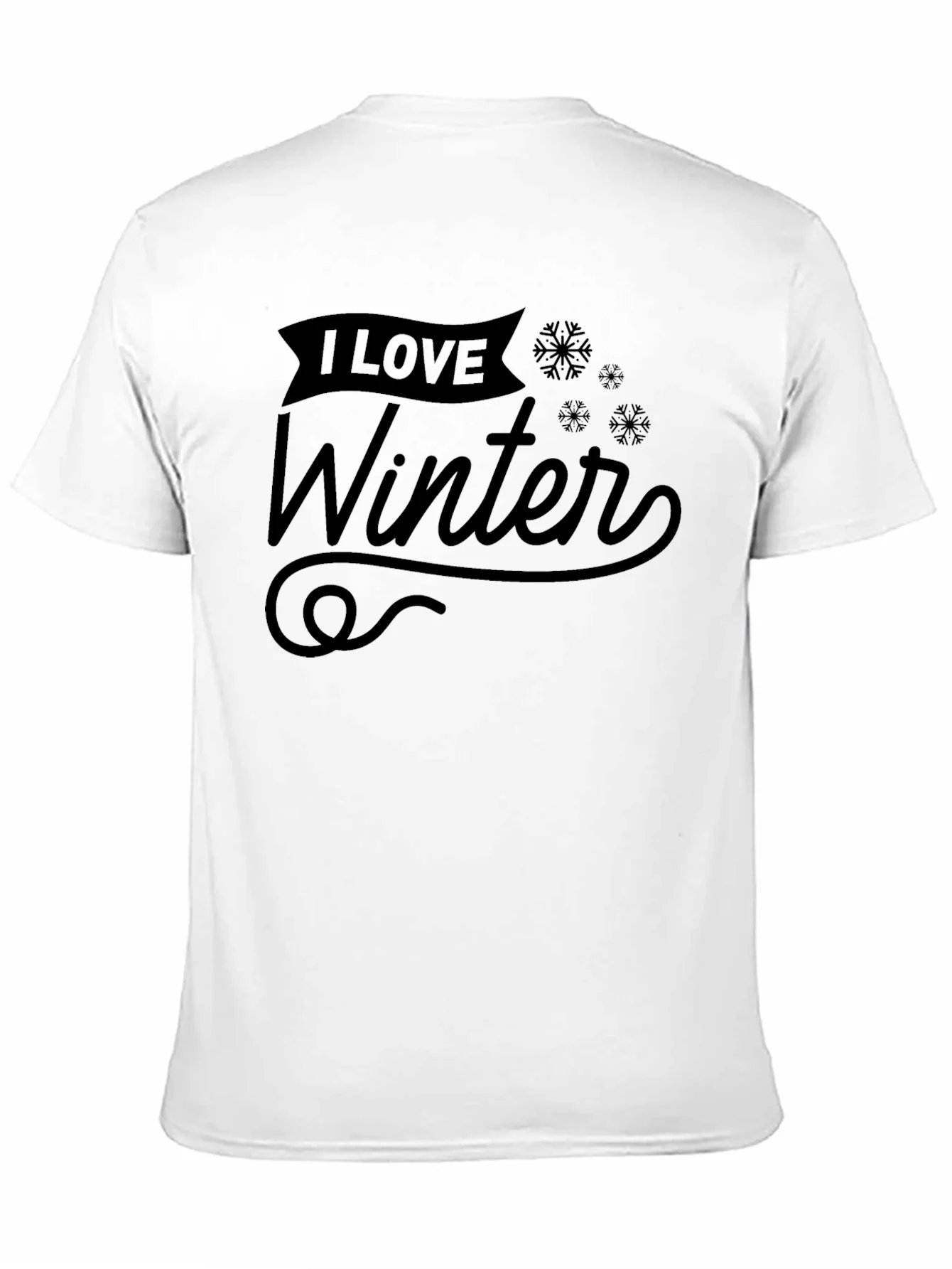 Camiseta Negra Amo el Invierno