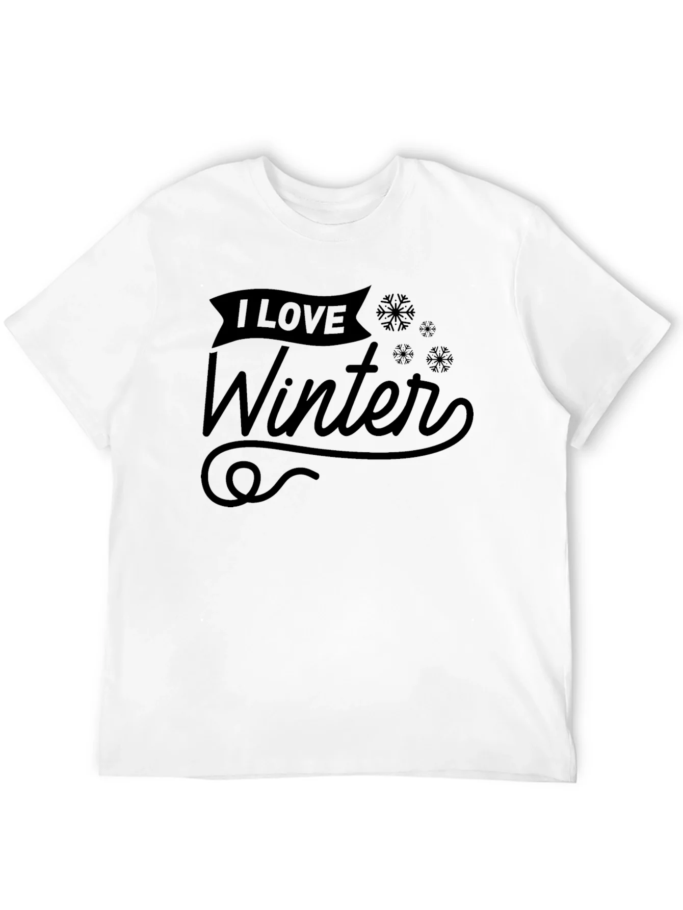 Camiseta Negra Amo el Invierno