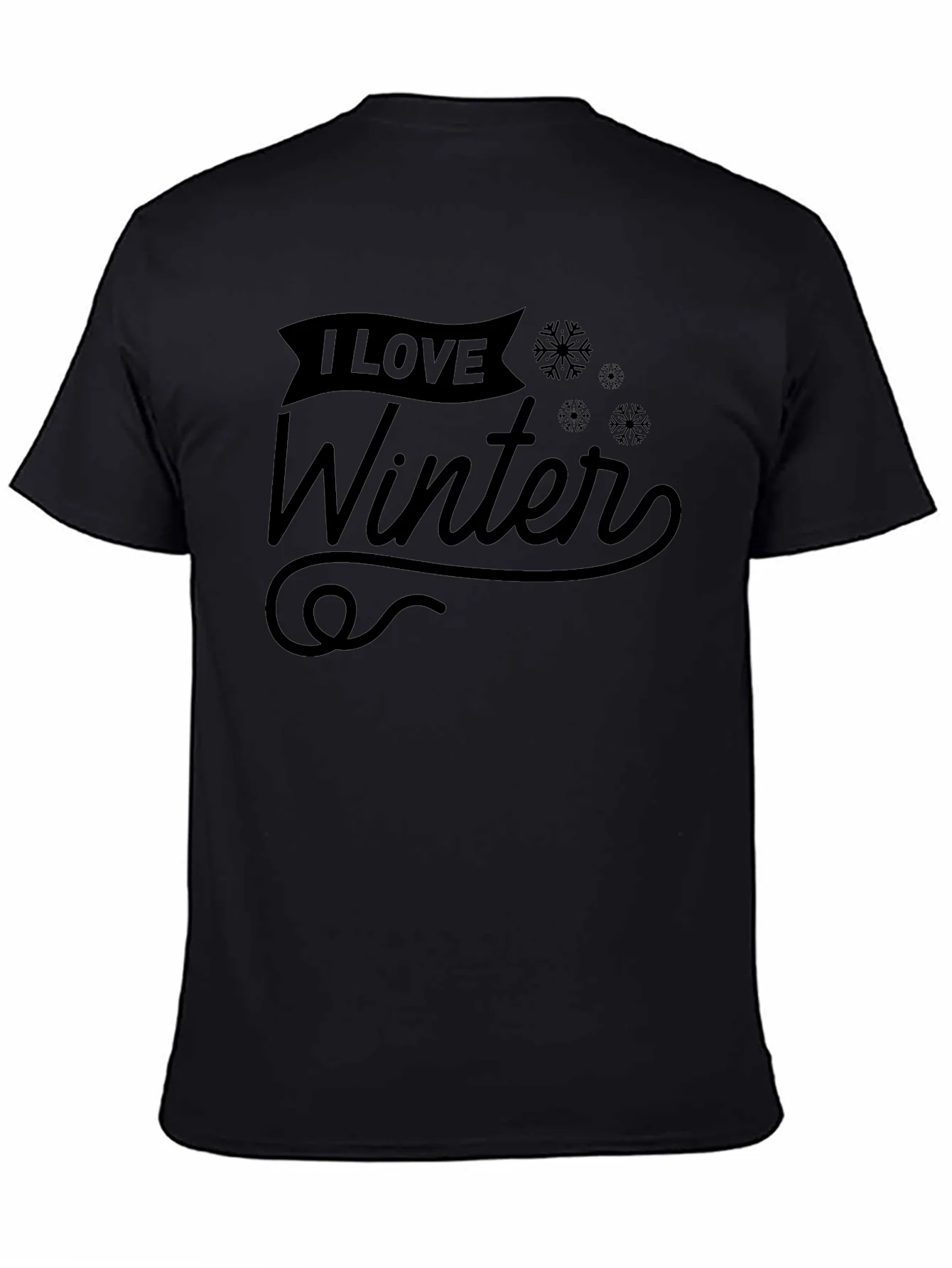 Camiseta Negra Amo el Invierno