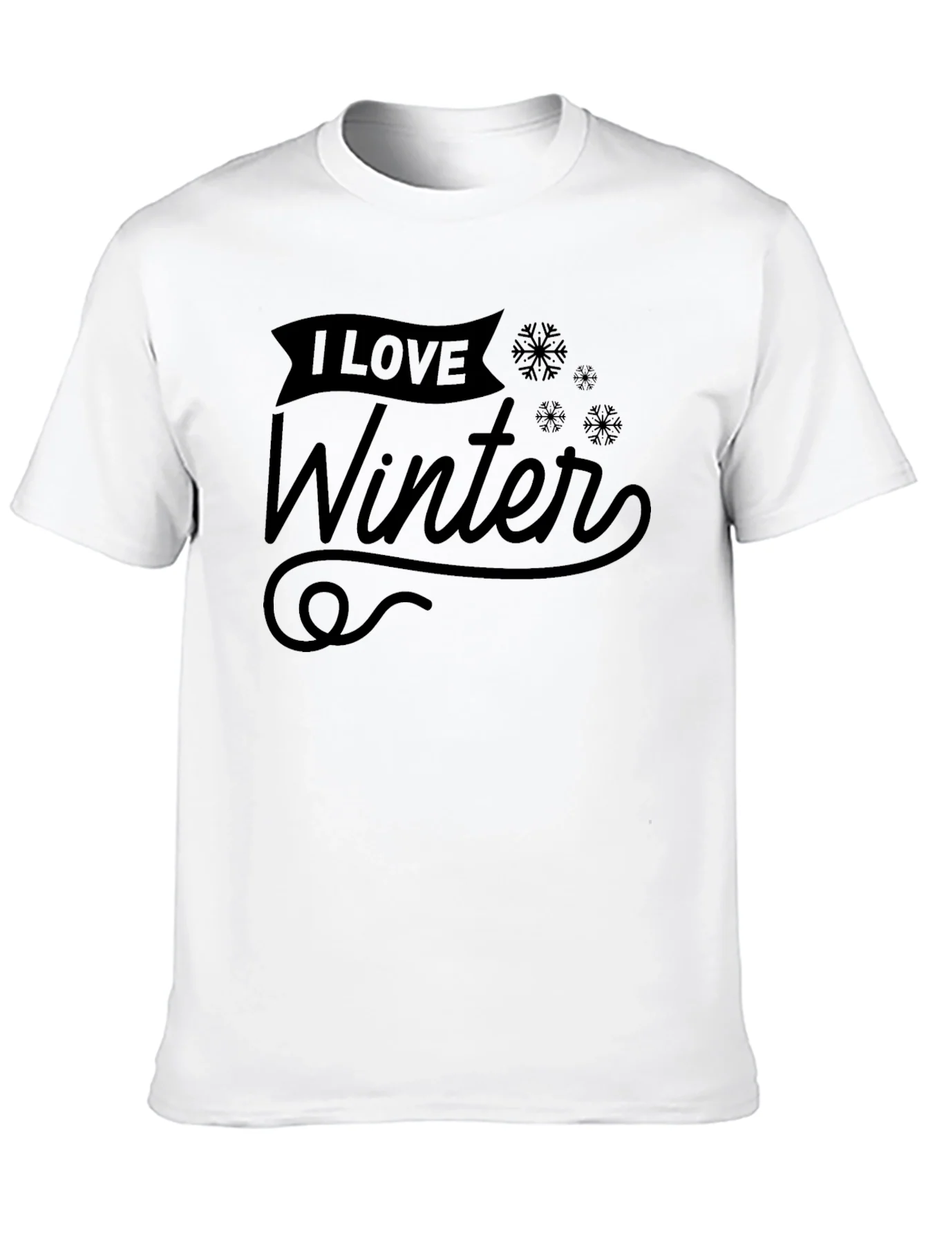 Camiseta Negra Amo el Invierno