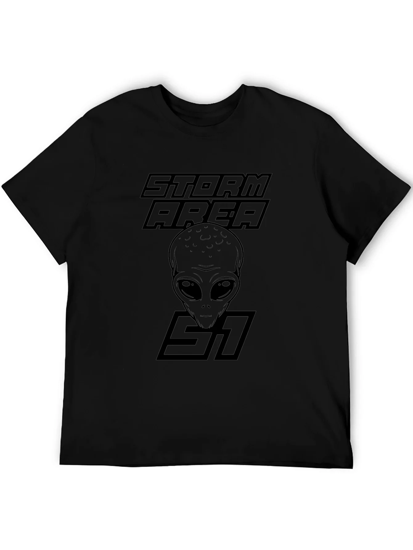 Camiseta Negra ¨¢rea 51 - Storm Area 51