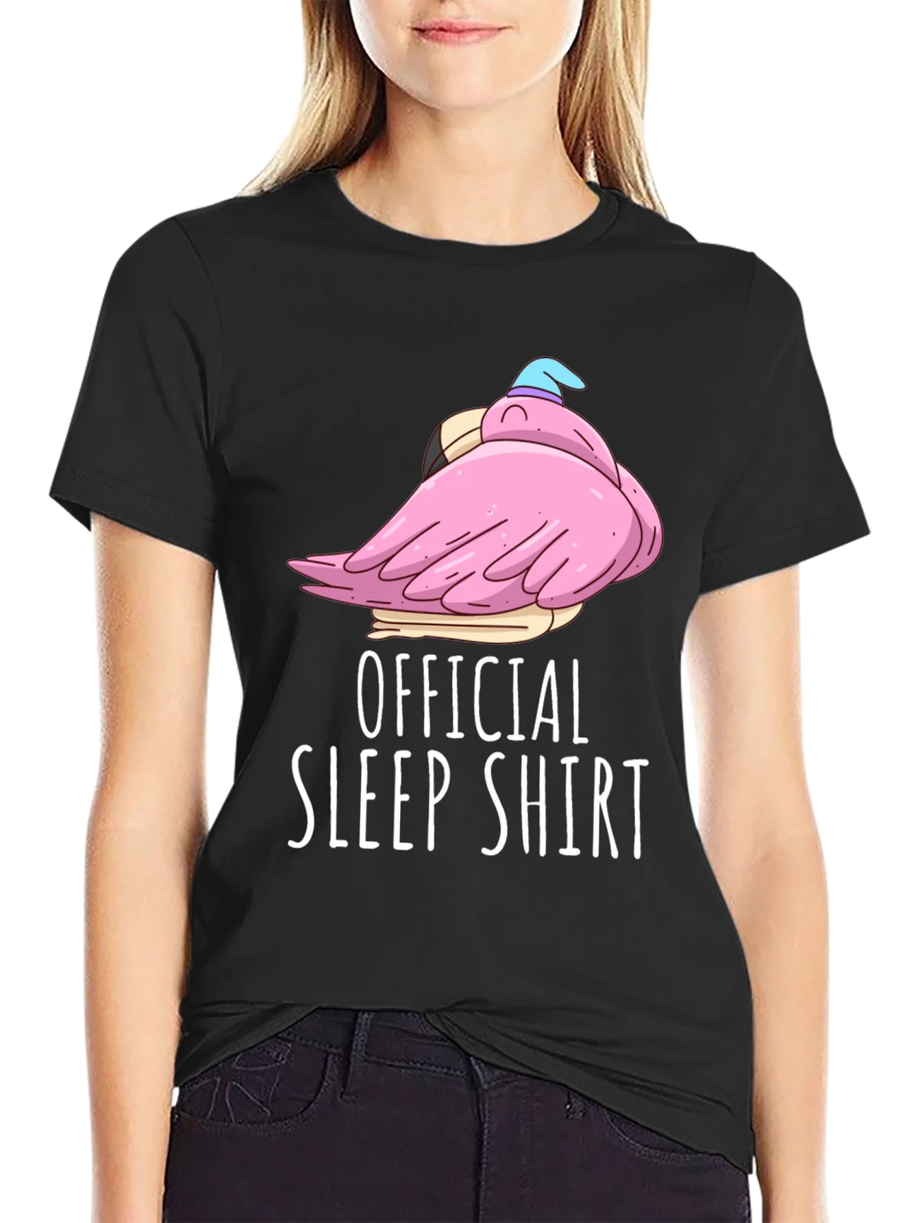 Rebbecca Official Sleep Shirt Funny Flamingo Tee