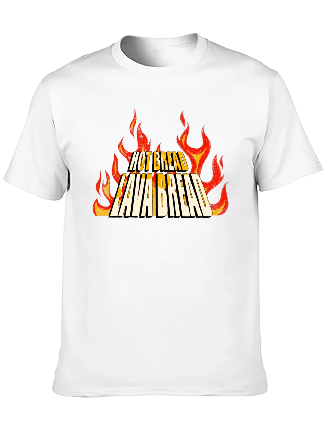 Camiseta Negra Lava Bread con Dise?o Llamativo