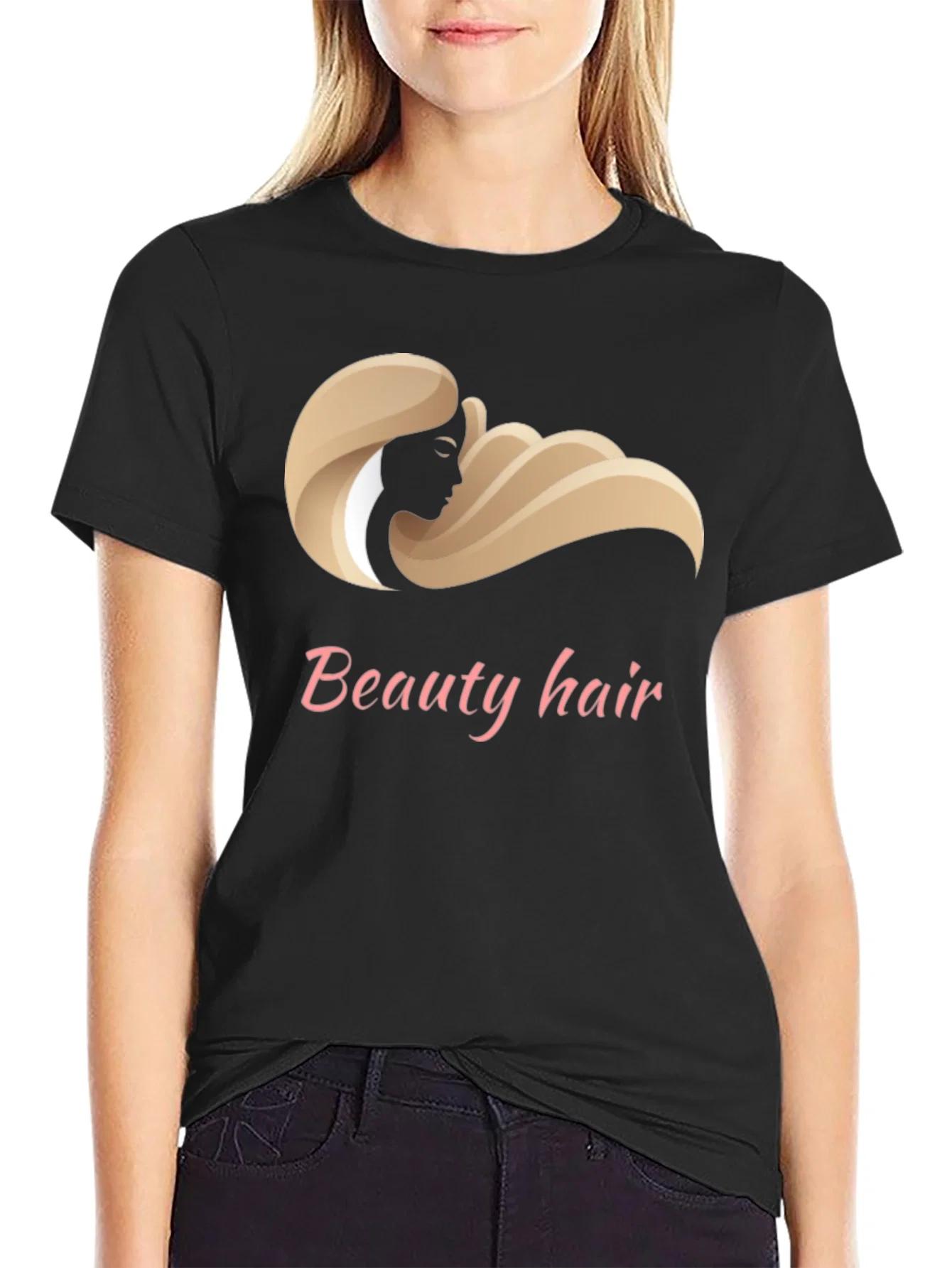 Rebbecca Beauty Hair Design T-Shirt - Stylish Graphic Tee