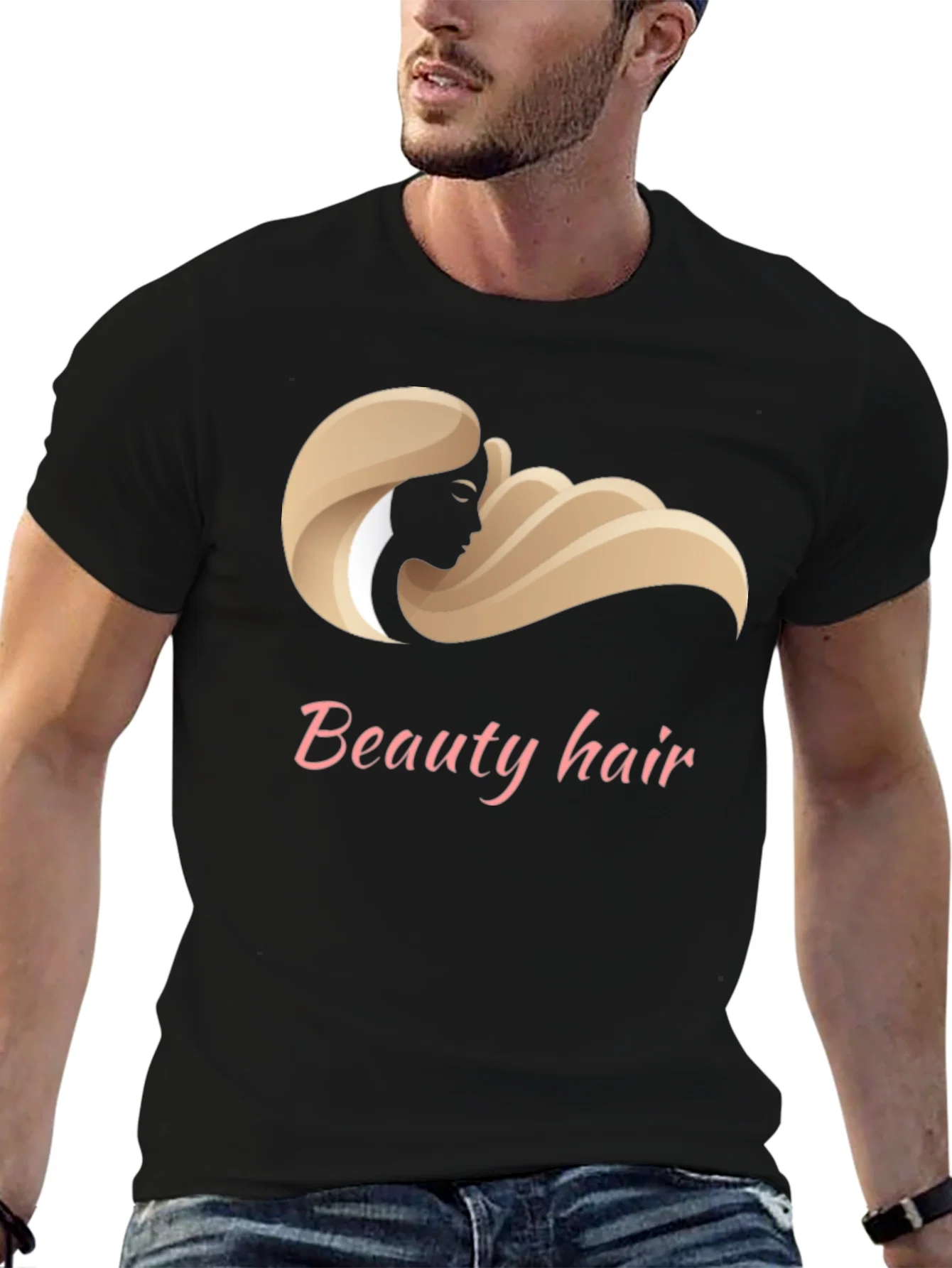 Rebbecca Beauty Hair Design T-Shirt - Stylish Graphic Tee