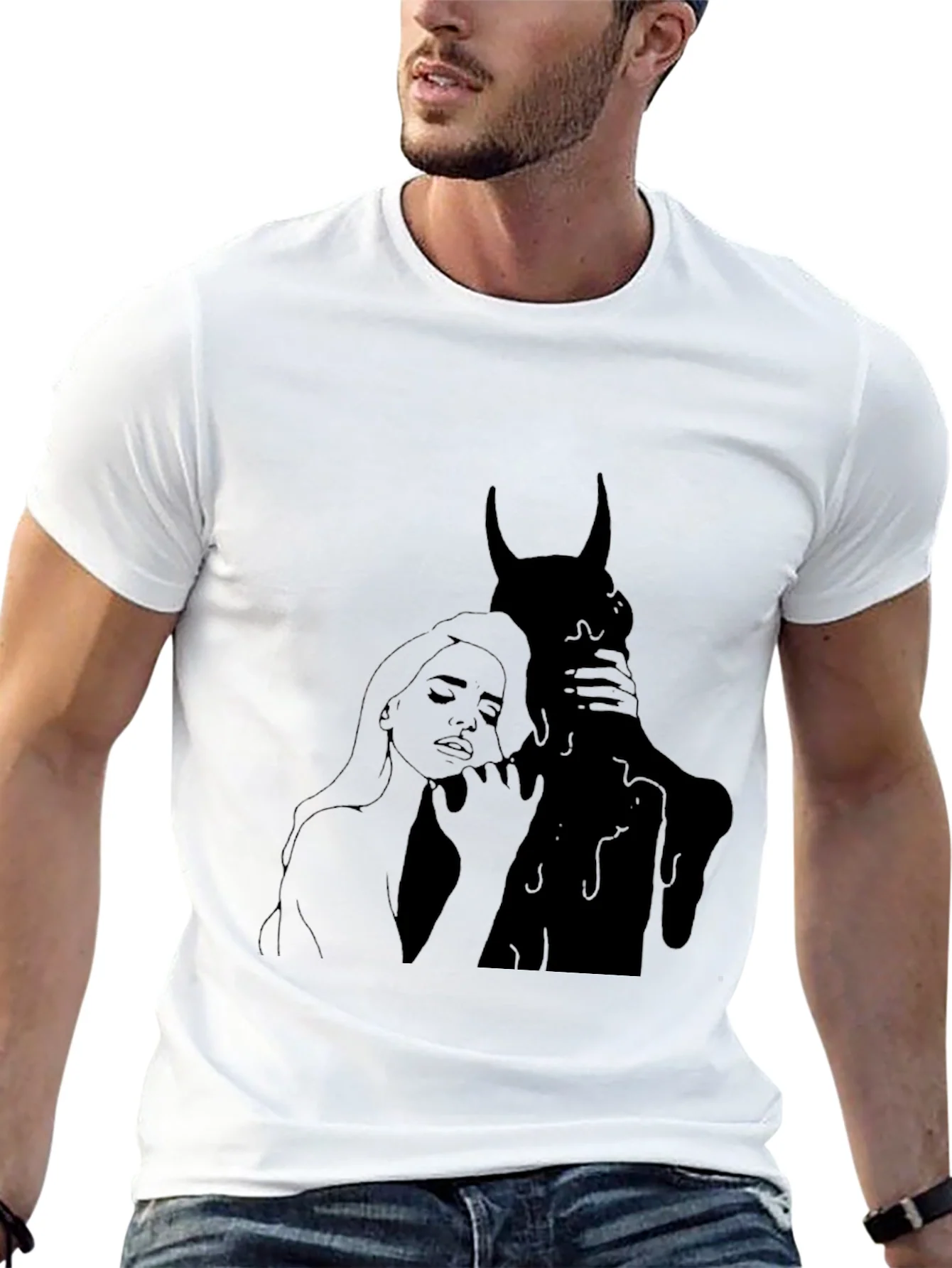 Rebbecca Dark Embrace Graphic Tee - Gothic Style