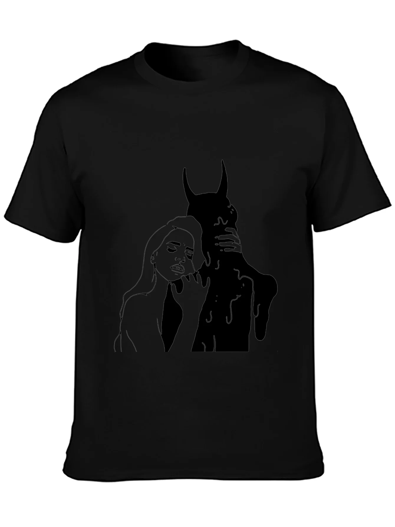 Rebbecca Dark Embrace Graphic Tee - Gothic Style