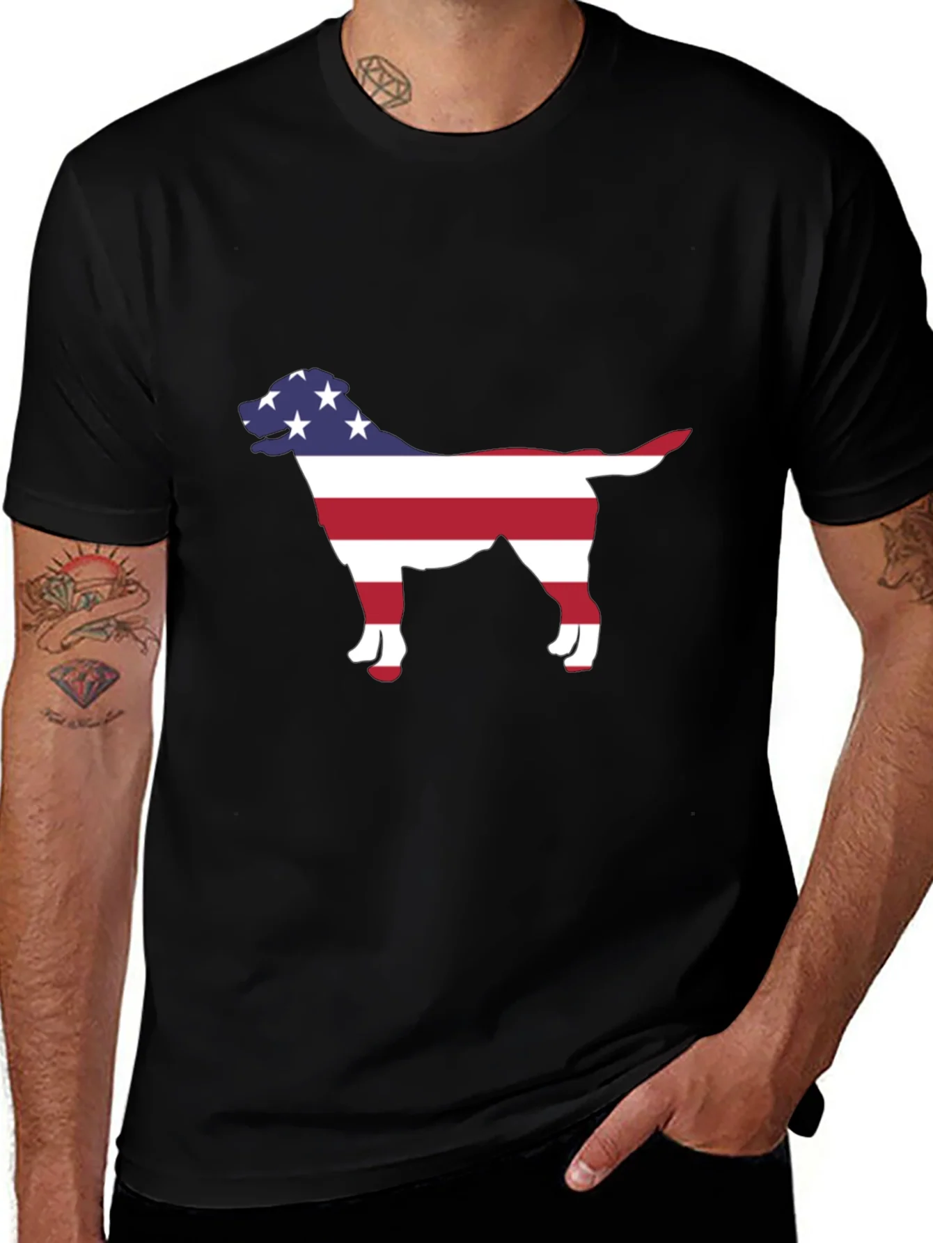 Rebbecca American Dog Silhouette T-Shirt