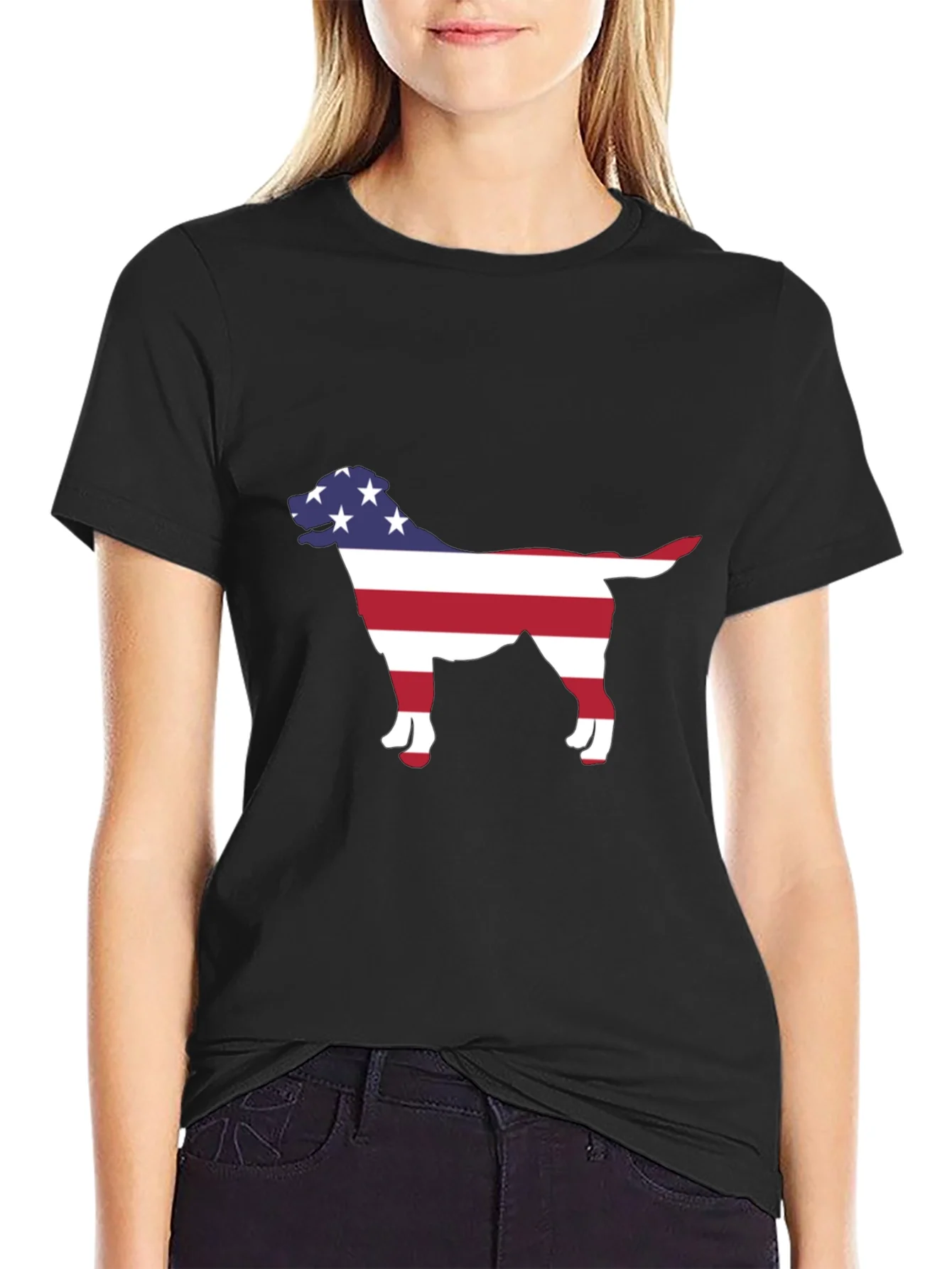 Rebbecca American Dog Silhouette T-Shirt