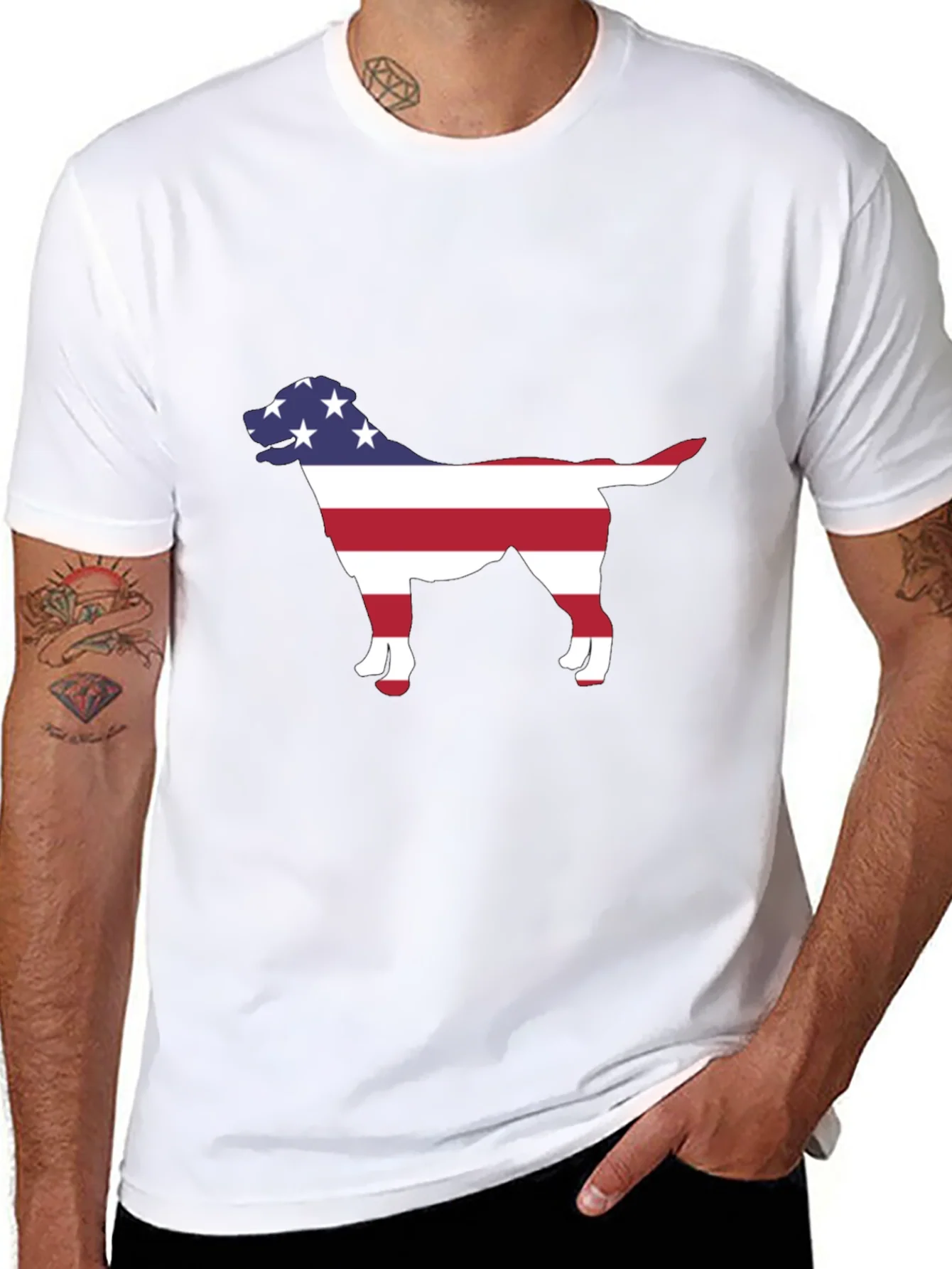 Rebbecca American Dog Silhouette T-Shirt