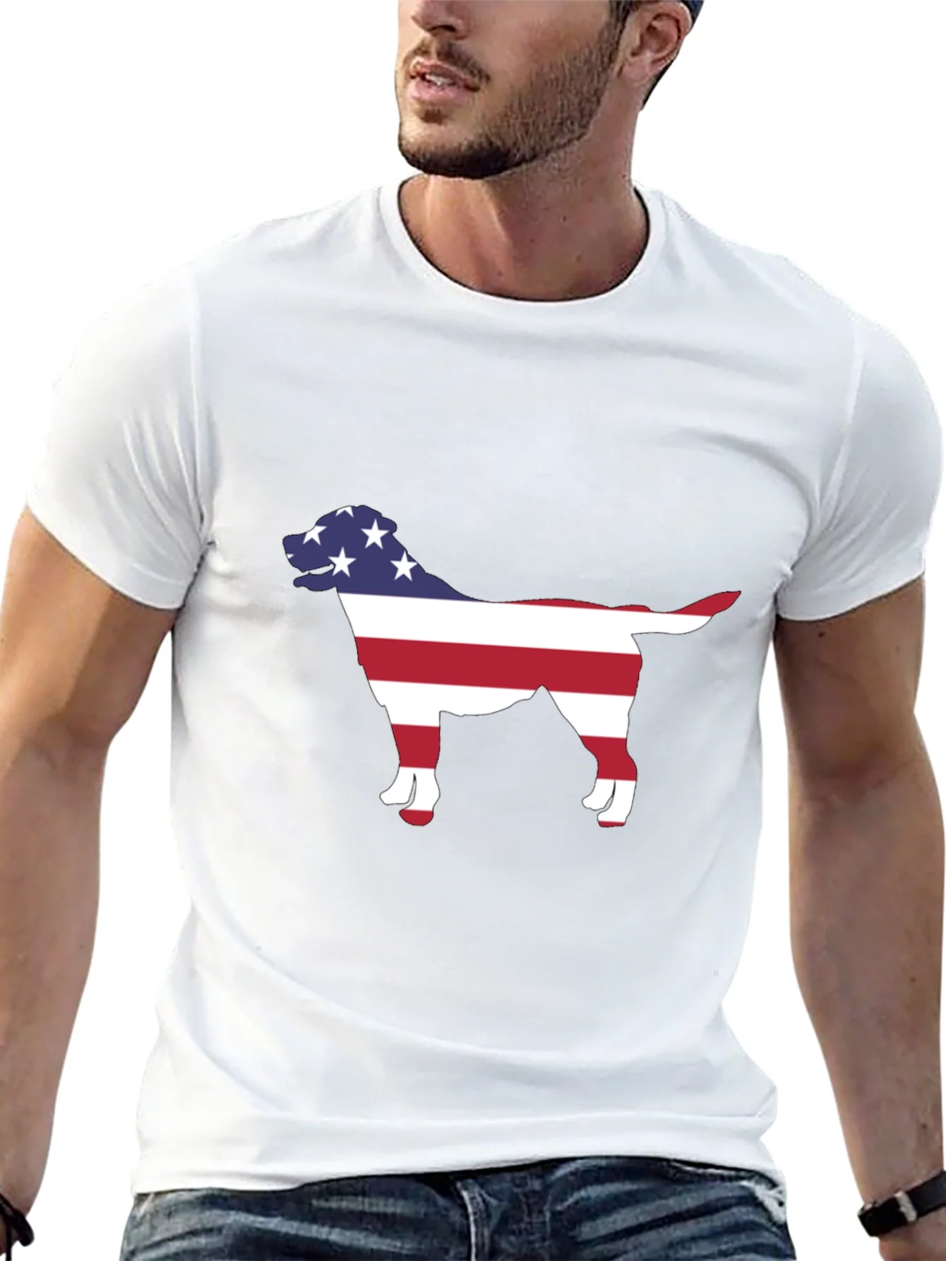 Rebbecca American Dog Silhouette T-Shirt