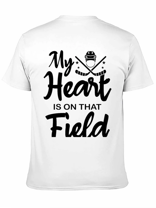 Camiseta Negra Mi Coraz¨®n Est¨¢ En Ese Campo