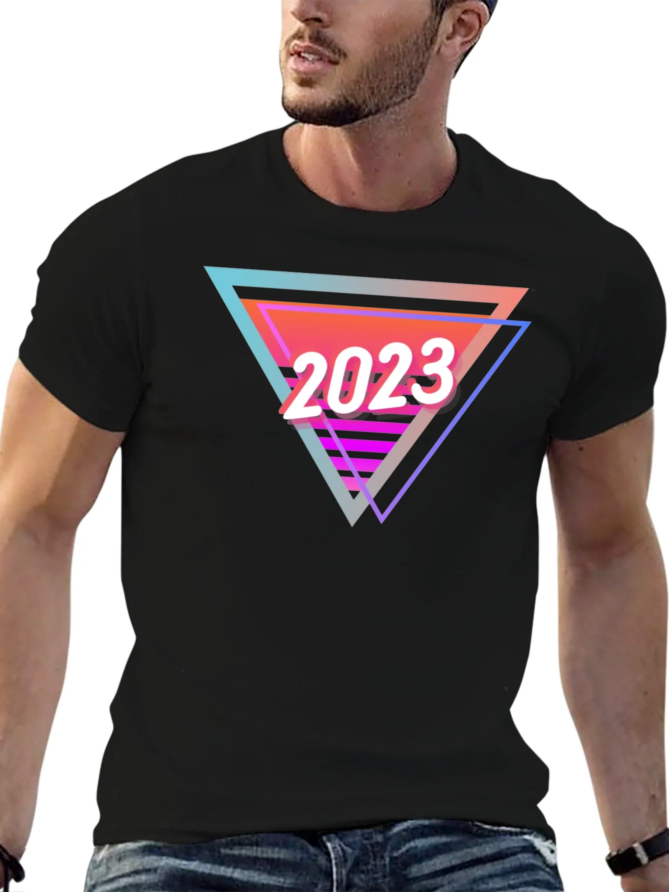 Camiseta Negra Retro 2023