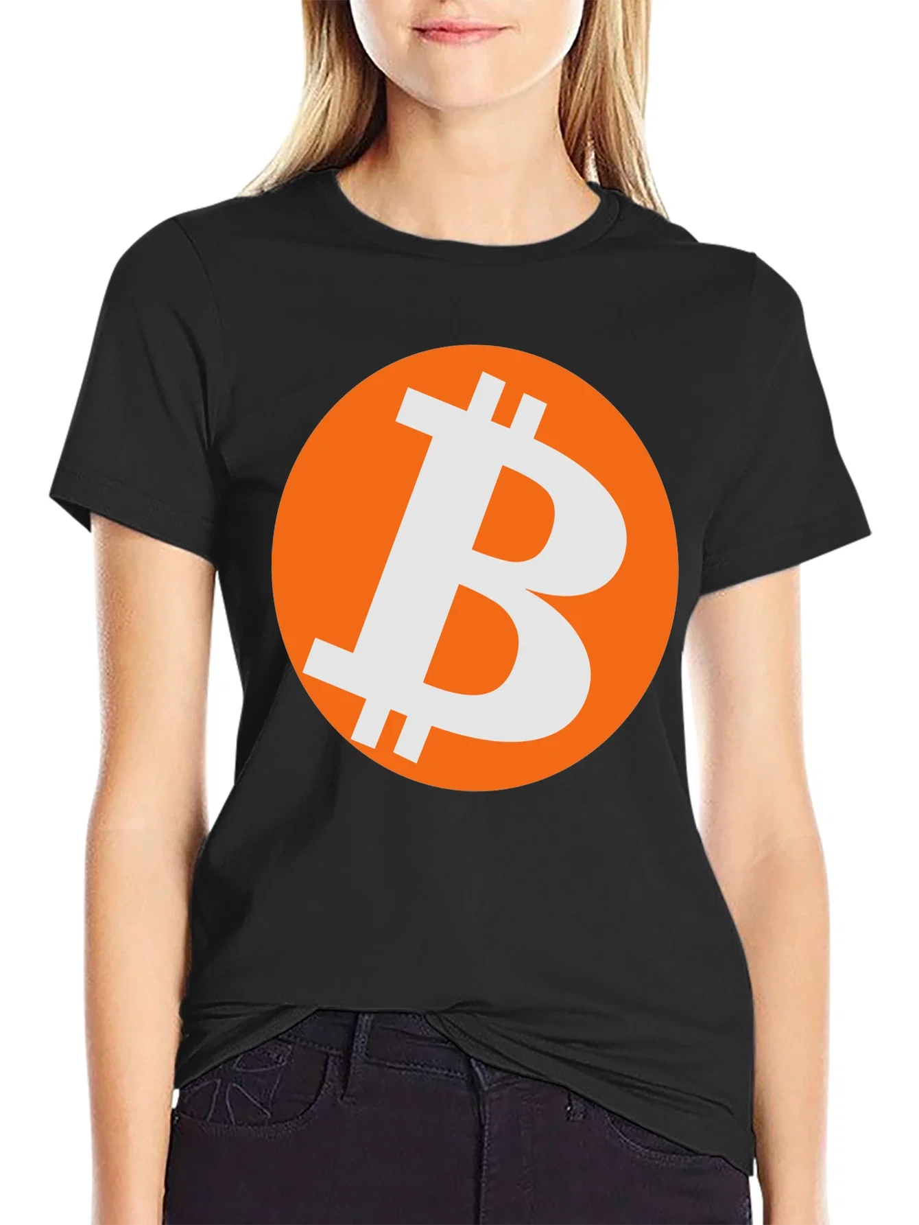 Rebbecca Bitcoin Logo T-Shirt - Cryptocurrency Fashion