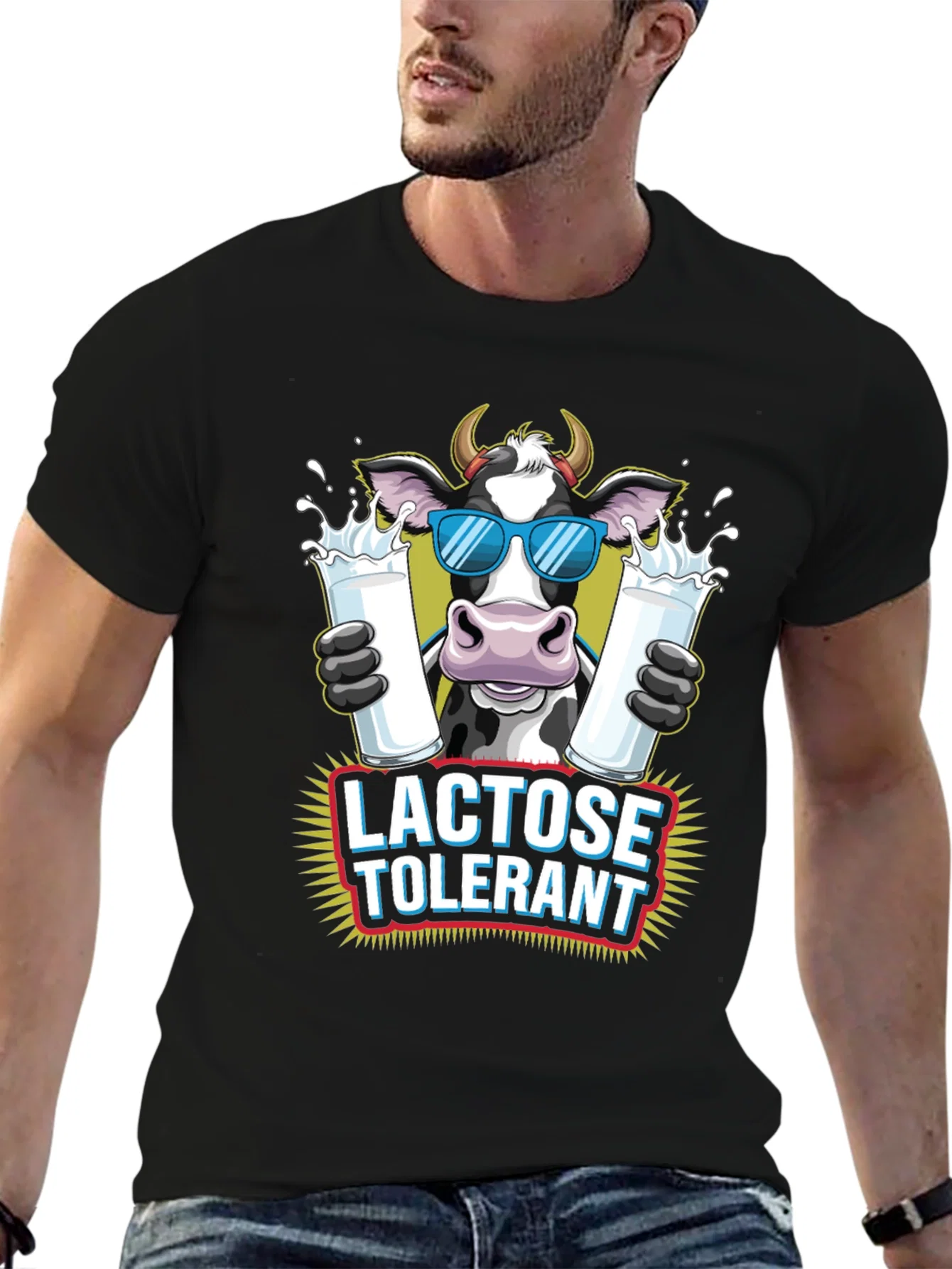 Rebbecca Lactose Tolerant Cow Graphic Tee