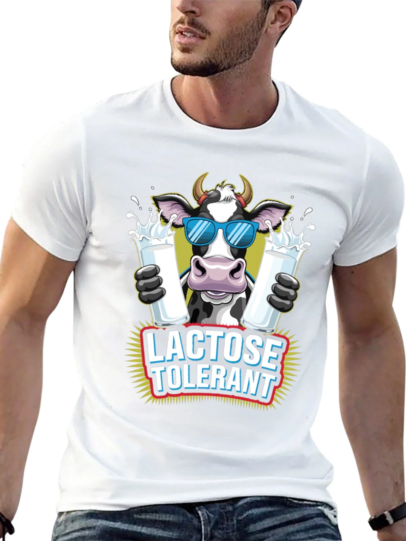Rebbecca Lactose Tolerant Cow Graphic Tee