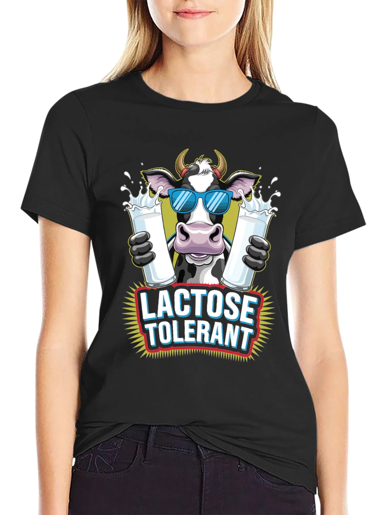 Rebbecca Lactose Tolerant Cow Graphic Tee