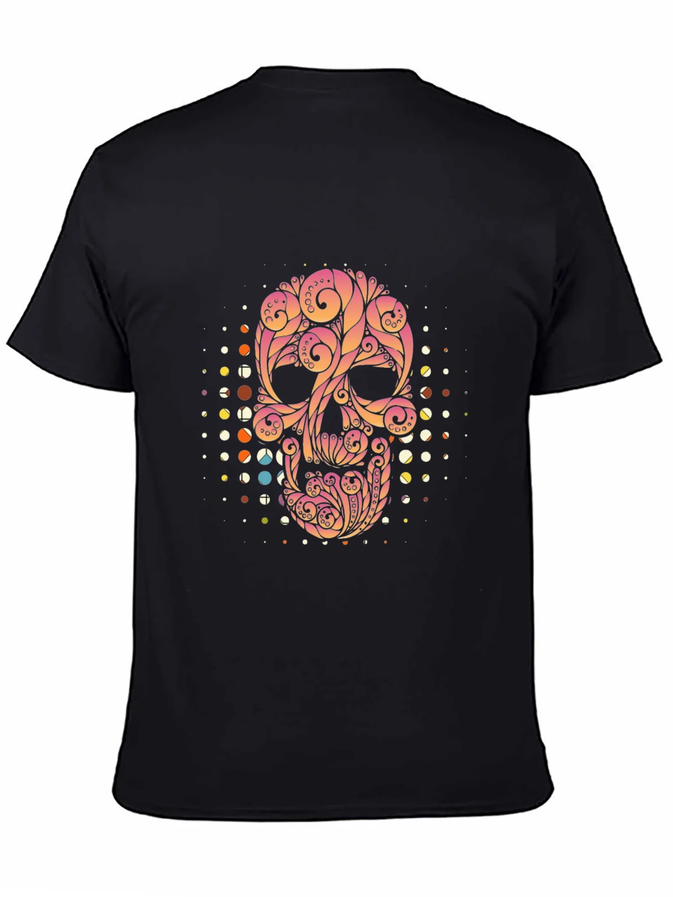 Rebbecca Ornate Skull Graphic Tee - Black T-Shirt