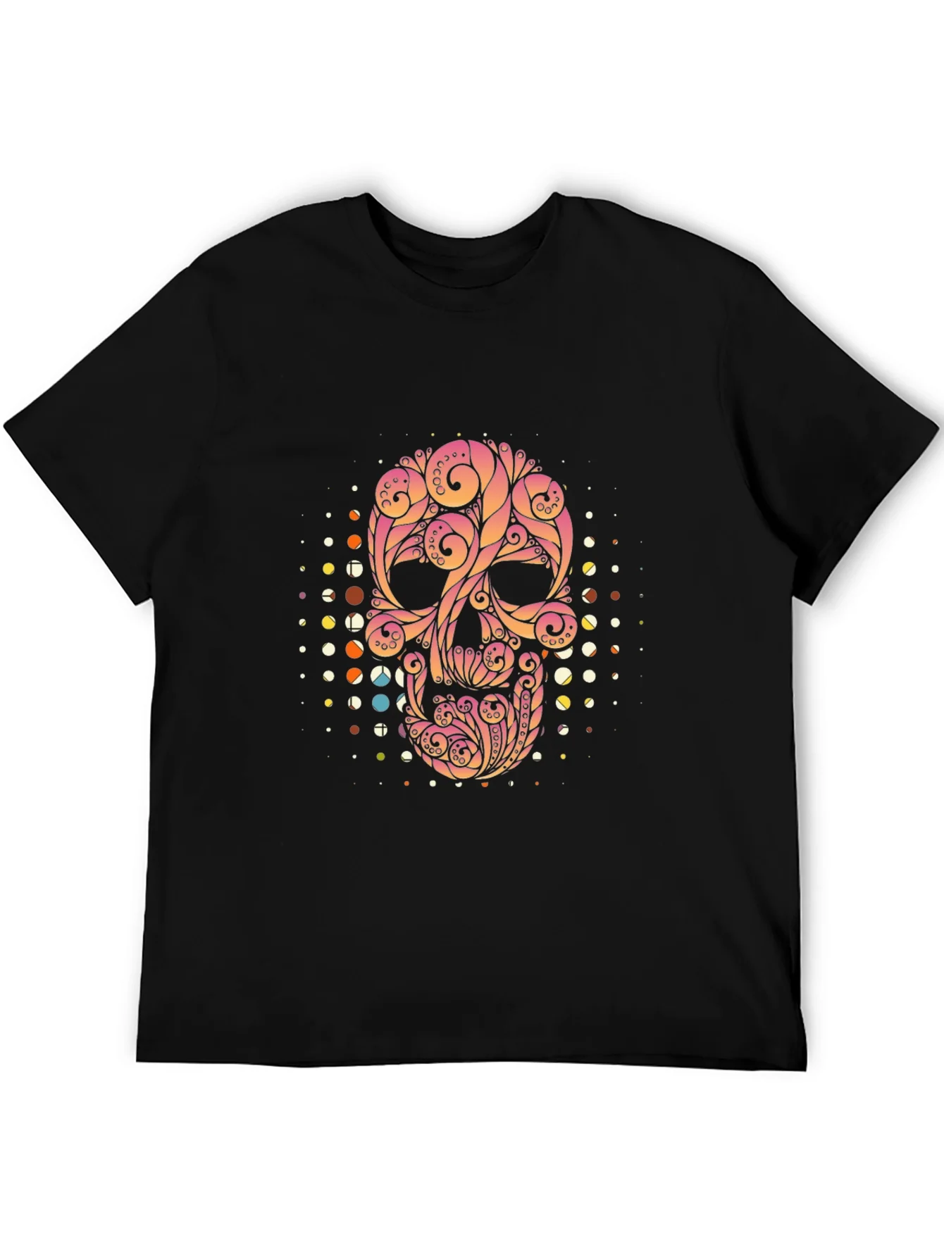 Rebbecca Ornate Skull Graphic Tee - Black T-Shirt