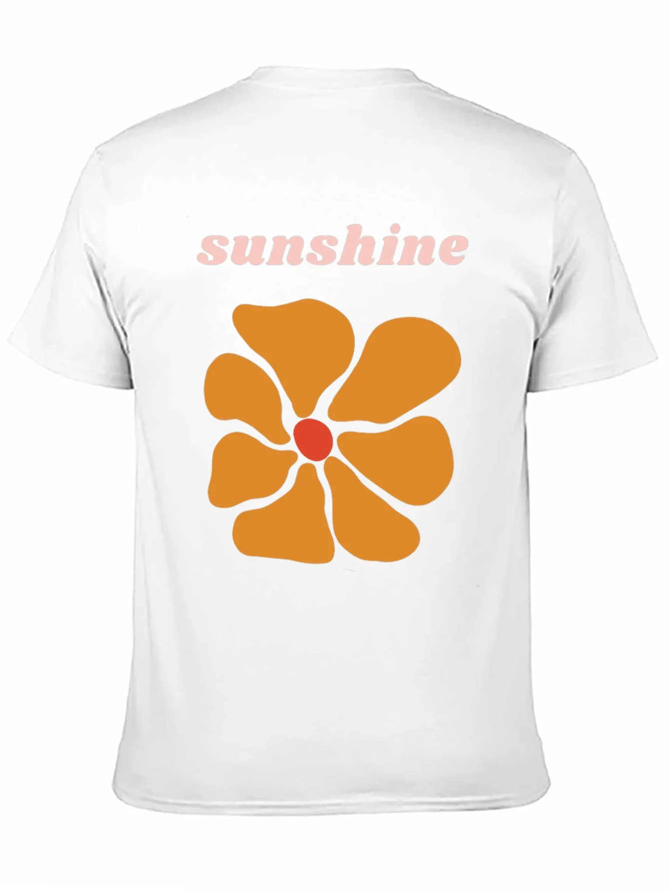 Camiseta Negra con Dise?o Floral Sunshine