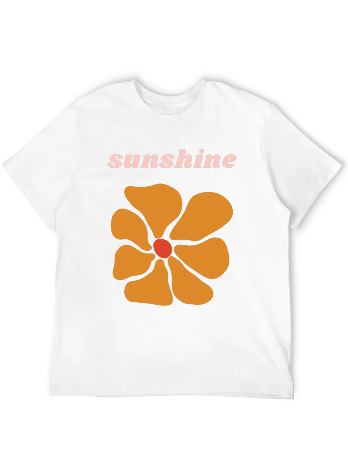 Camiseta Negra con Dise?o Floral Sunshine