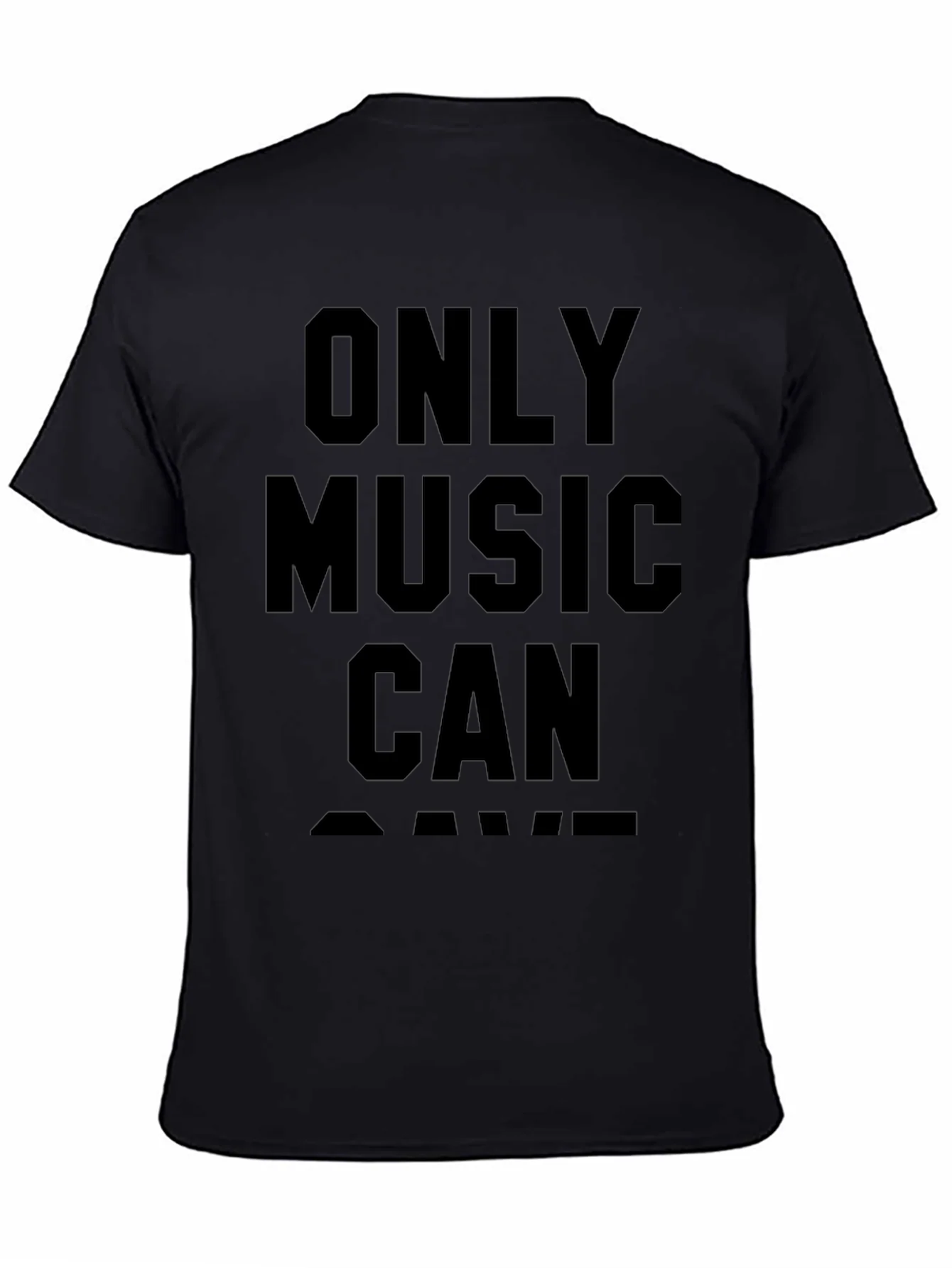 Rebbecca Only Music Can Save T-Shirt - Black