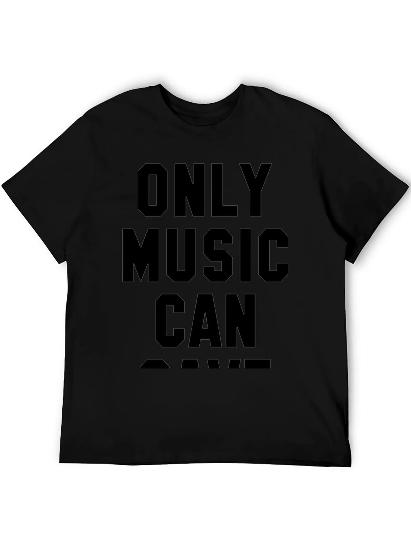 Rebbecca Only Music Can Save T-Shirt - Black
