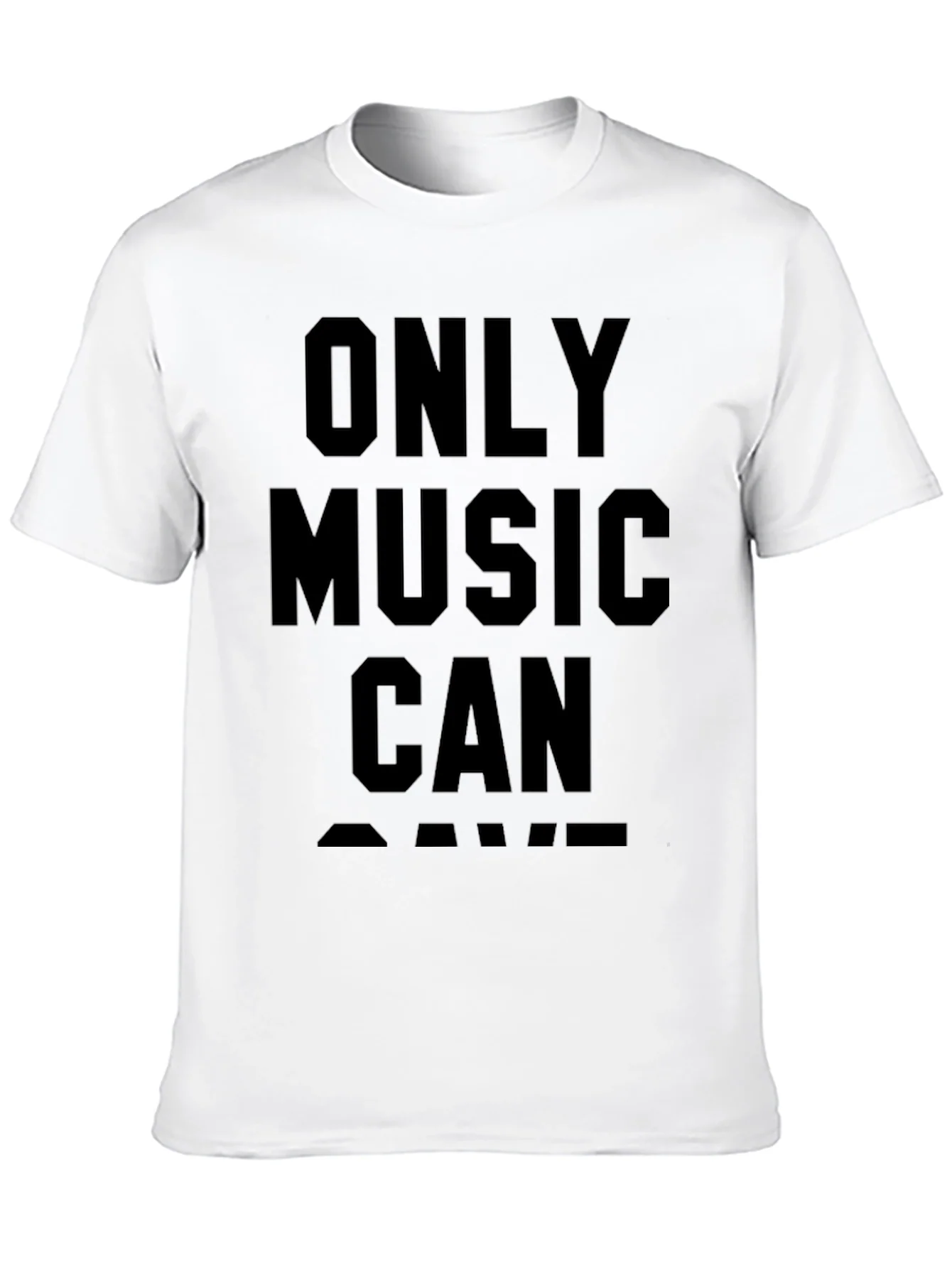 Rebbecca Only Music Can Save T-Shirt - Black