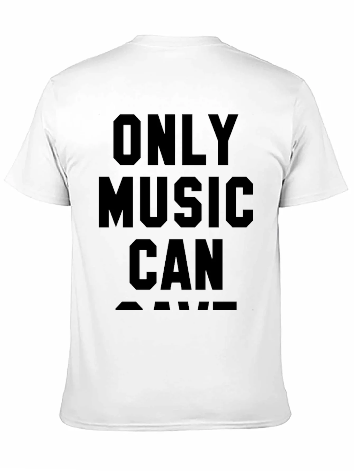 Rebbecca Only Music Can Save T-Shirt - Black