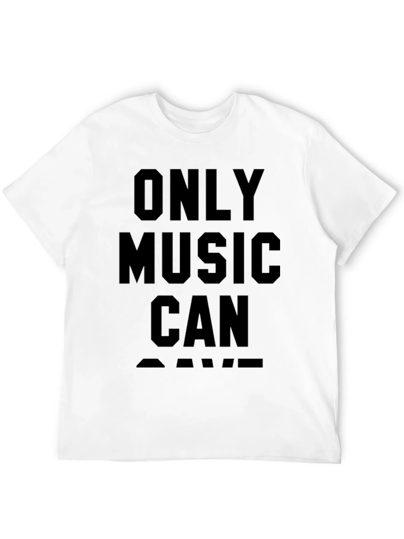 Rebbecca Only Music Can Save T-Shirt - Black