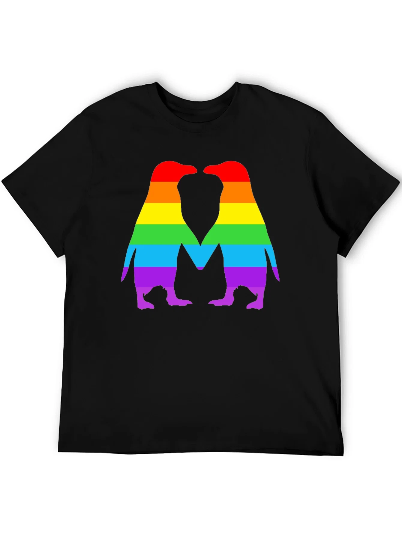 Rebbecca Rainbow Penguin Love T-Shirt - Pride Apparel
