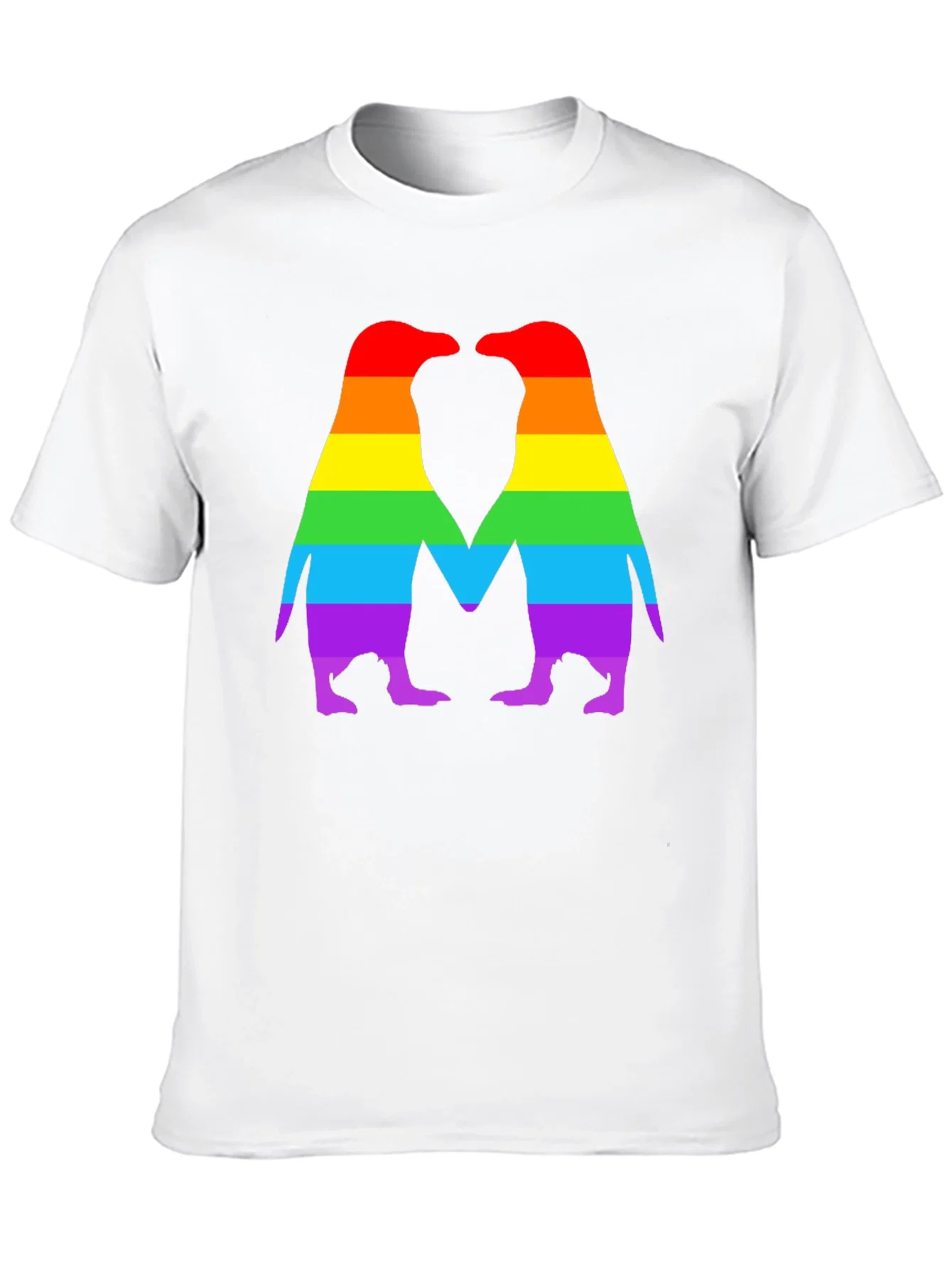 Rebbecca Rainbow Penguin Love T-Shirt - Pride Apparel