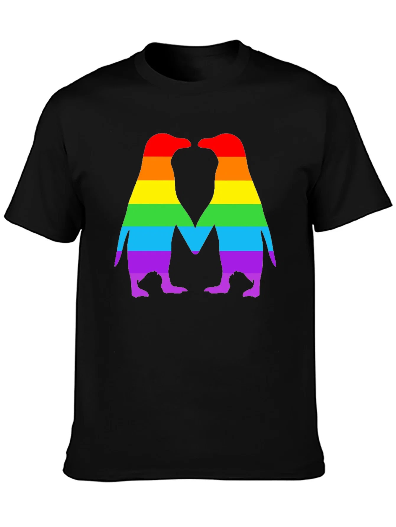 Rebbecca Rainbow Penguin Love T-Shirt - Pride Apparel
