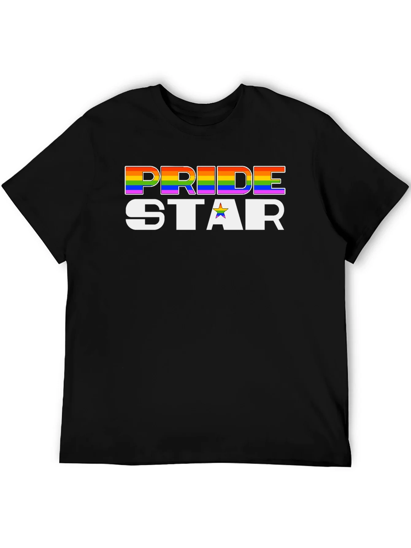 Camiseta Negra Pride Star