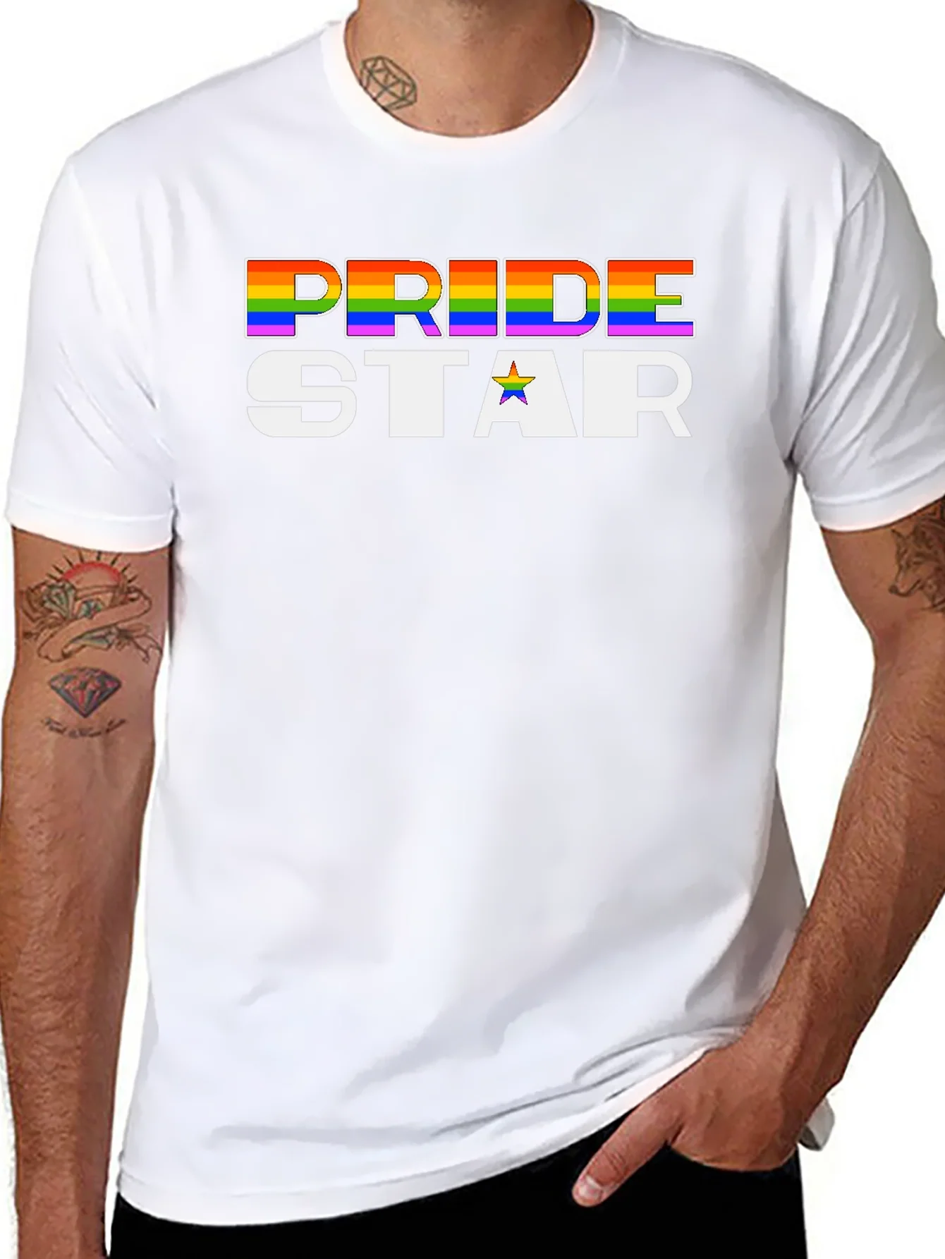 Camiseta Negra Pride Star