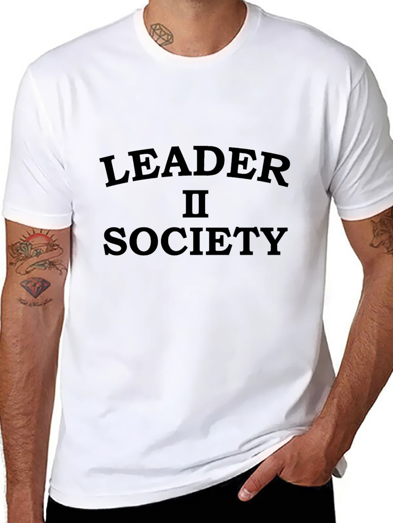 Camiseta Negra Leader II Society Casual Hombre