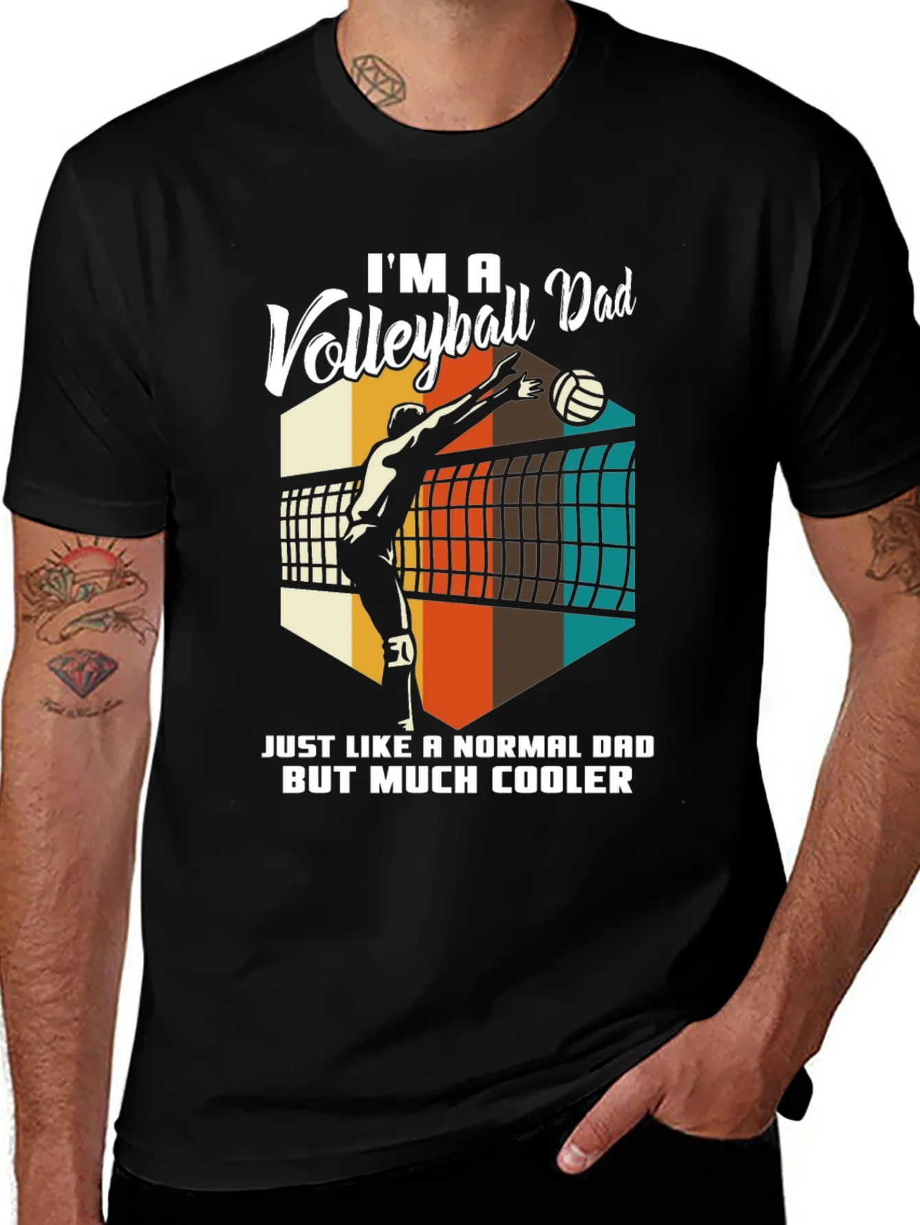Rebbecca Volleyball Dad T-Shirt - Cool Dad Edition