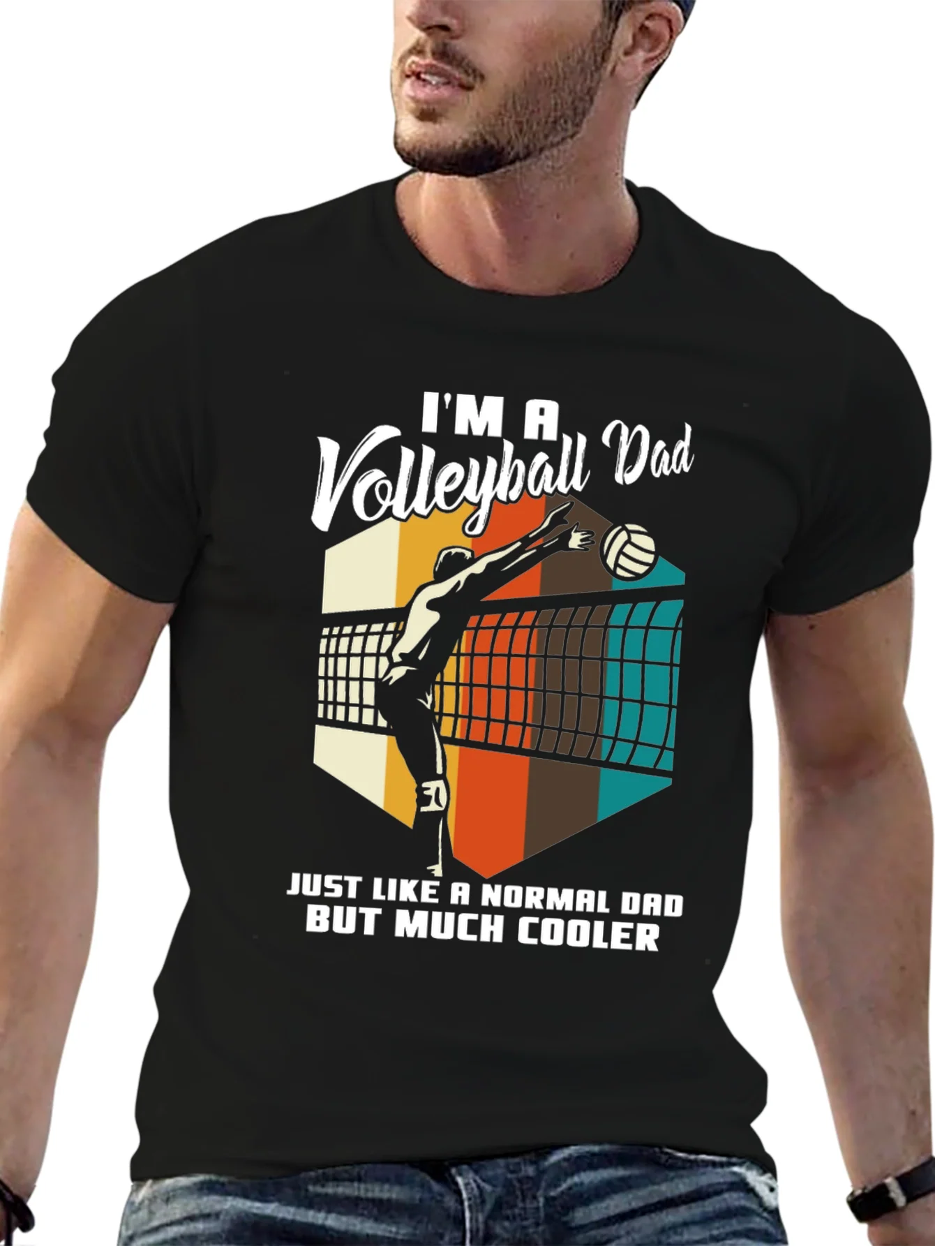 Rebbecca Volleyball Dad T-Shirt - Cool Dad Edition