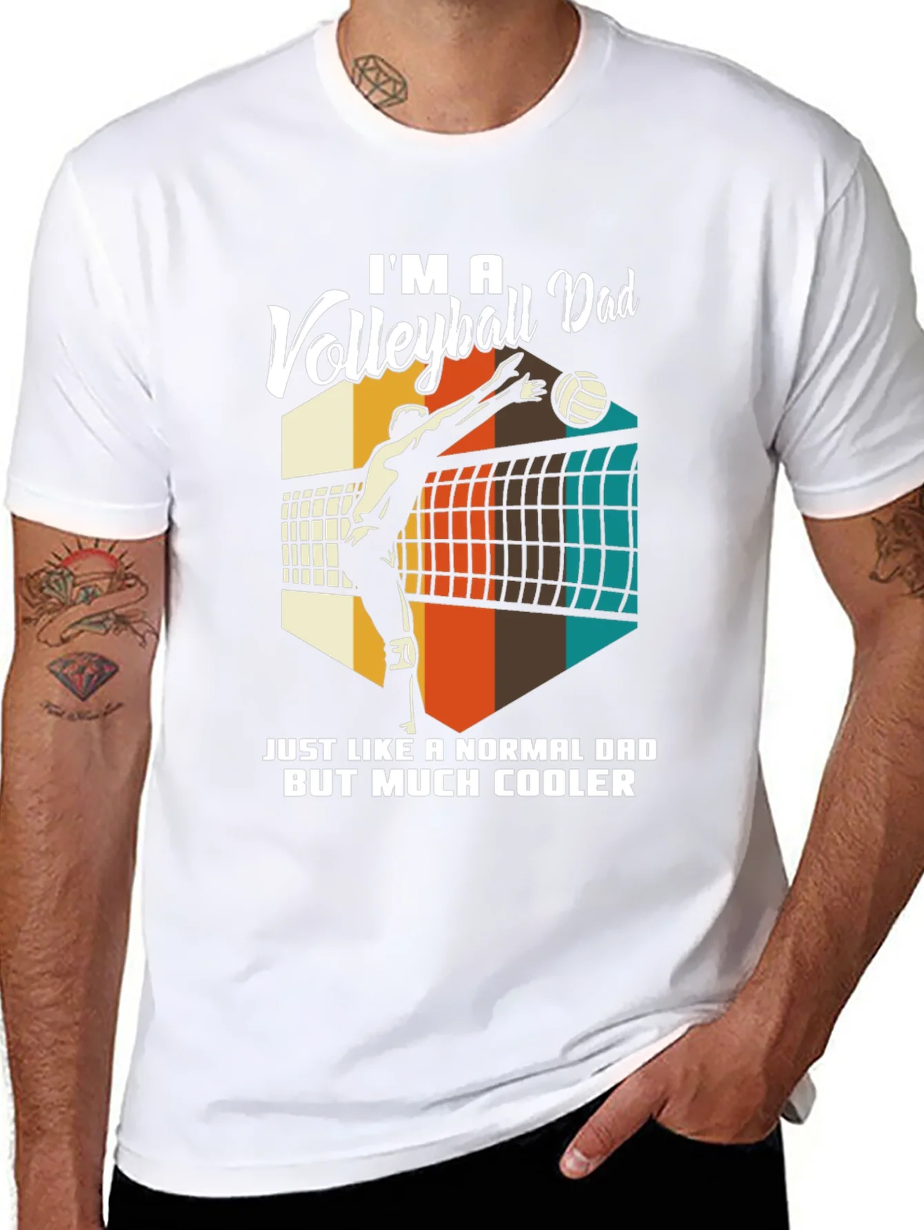 Rebbecca Volleyball Dad T-Shirt - Cool Dad Edition