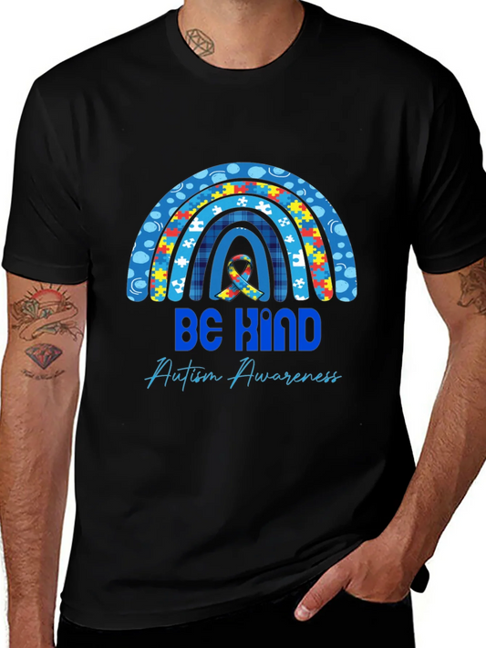 Rebbecca Be Kind Autism Awareness Rainbow T-Shirt