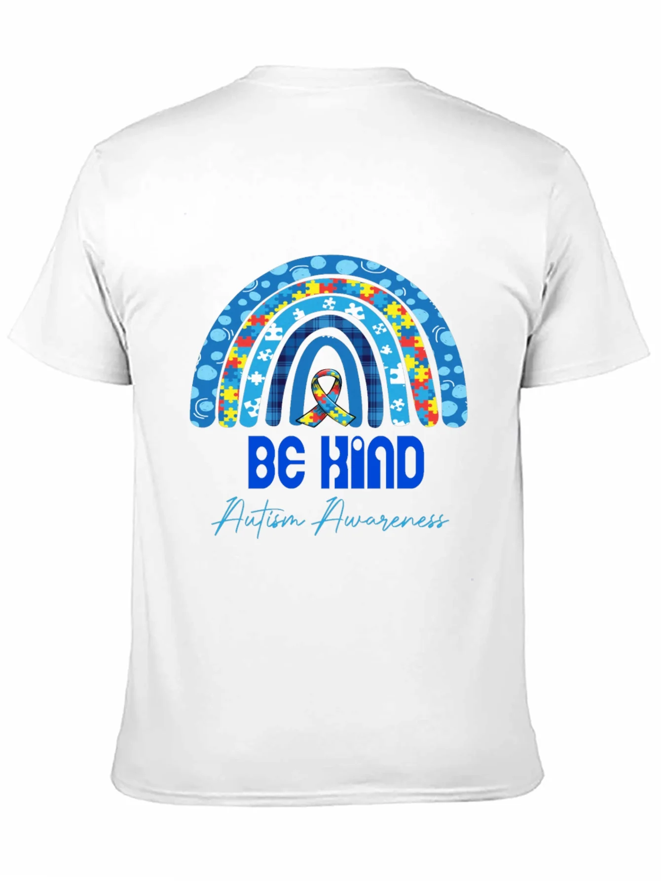 Rebbecca Be Kind Autism Awareness Rainbow T-Shirt
