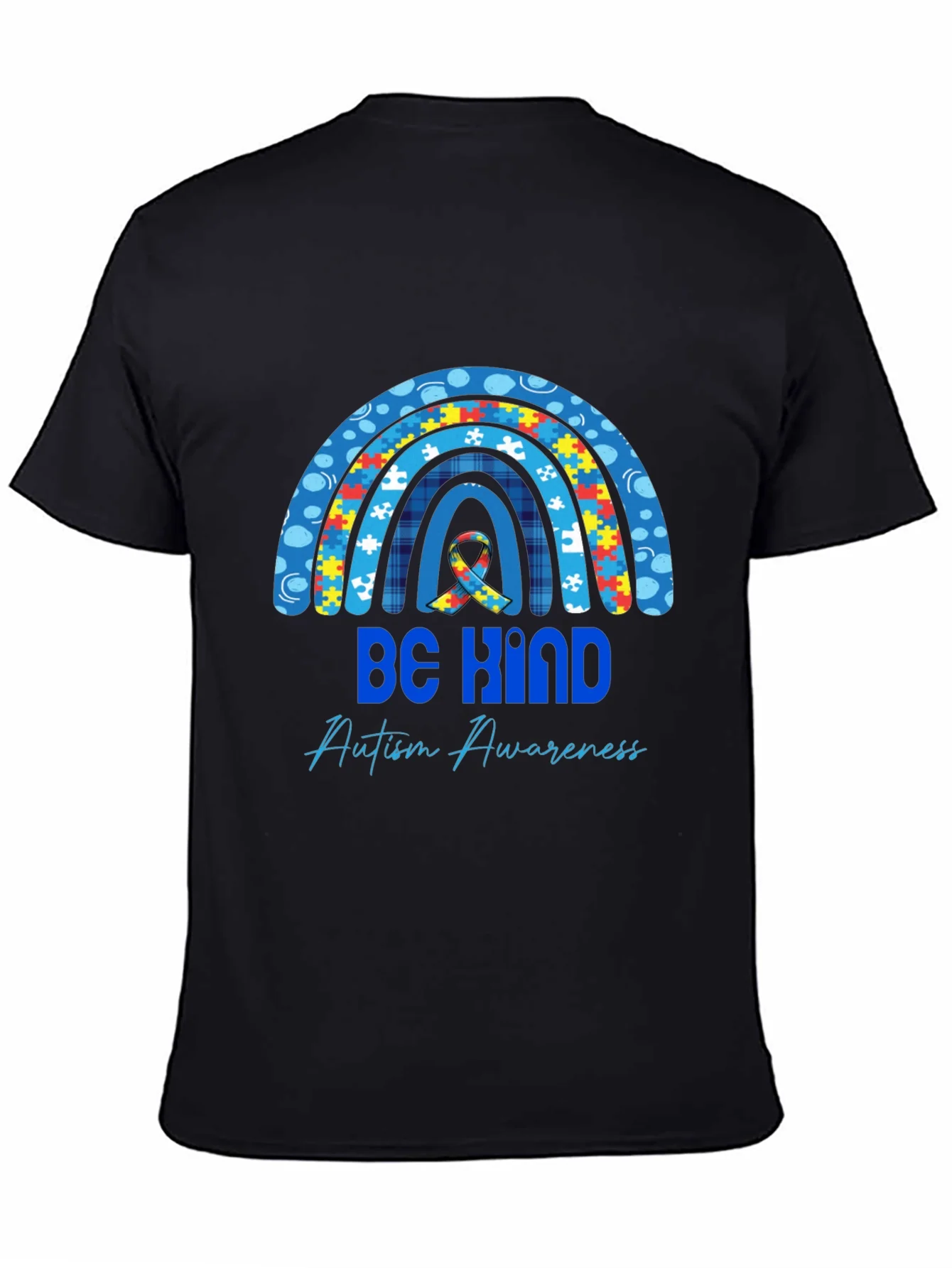 Rebbecca Be Kind Autism Awareness Rainbow T-Shirt