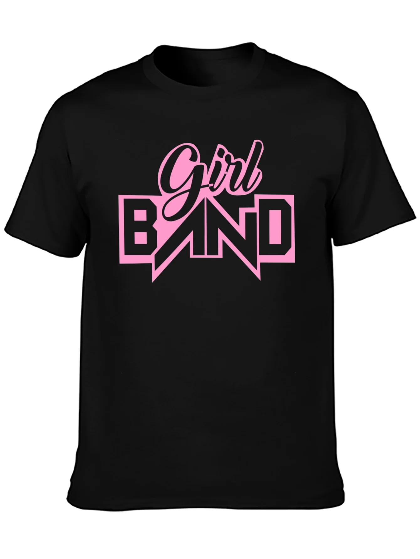 Camiseta Negra Girl Band para Hombre