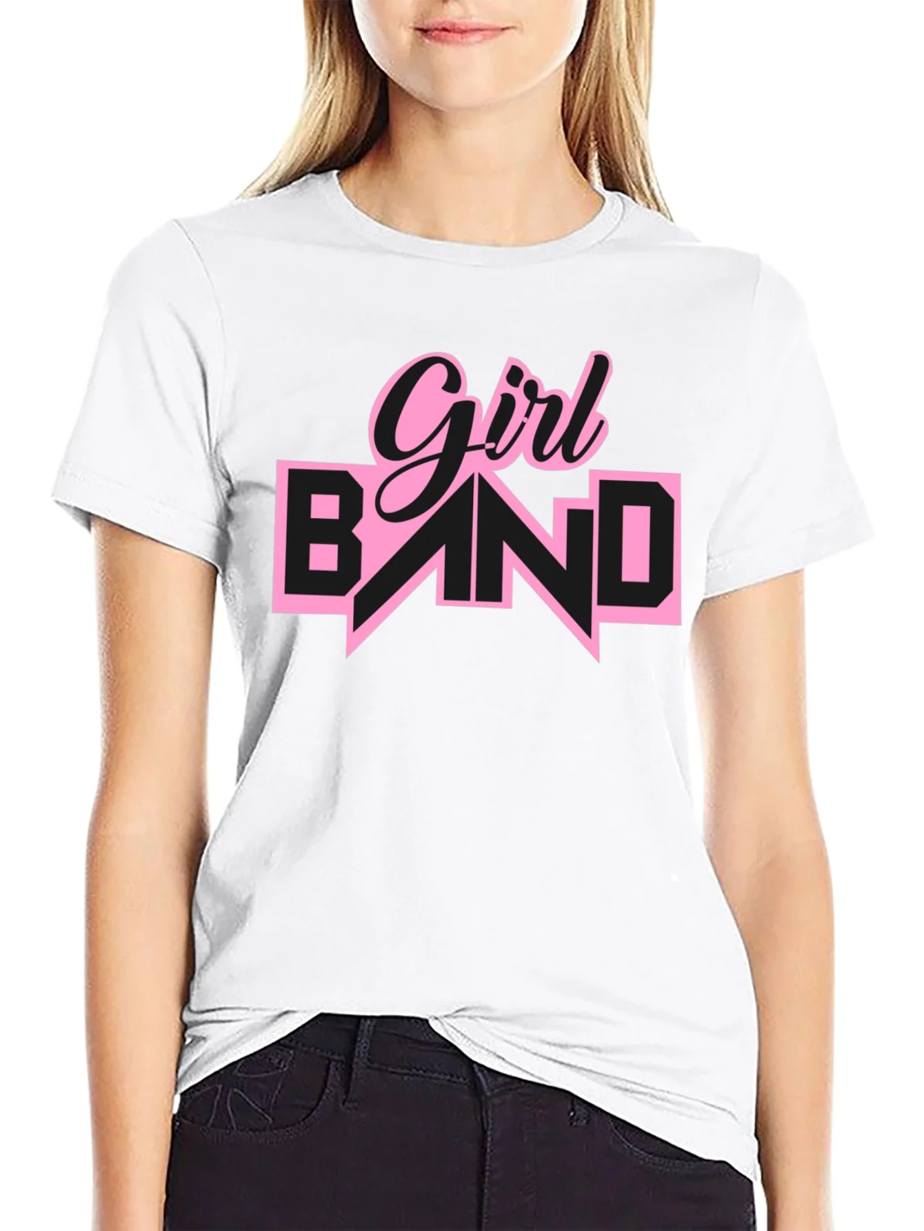 Camiseta Negra Girl Band para Hombre