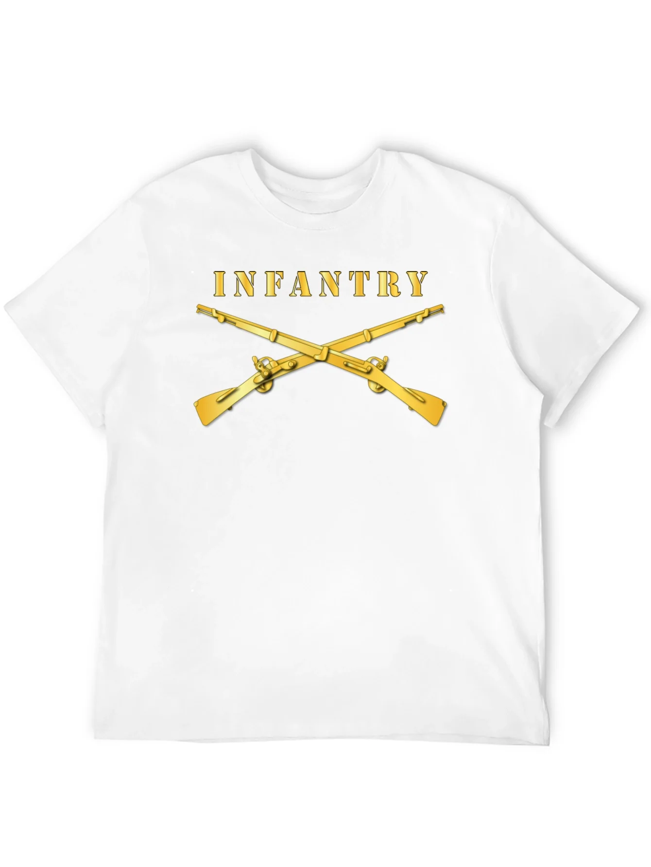 Camiseta Negra Infantry con Mosquetones Dorados