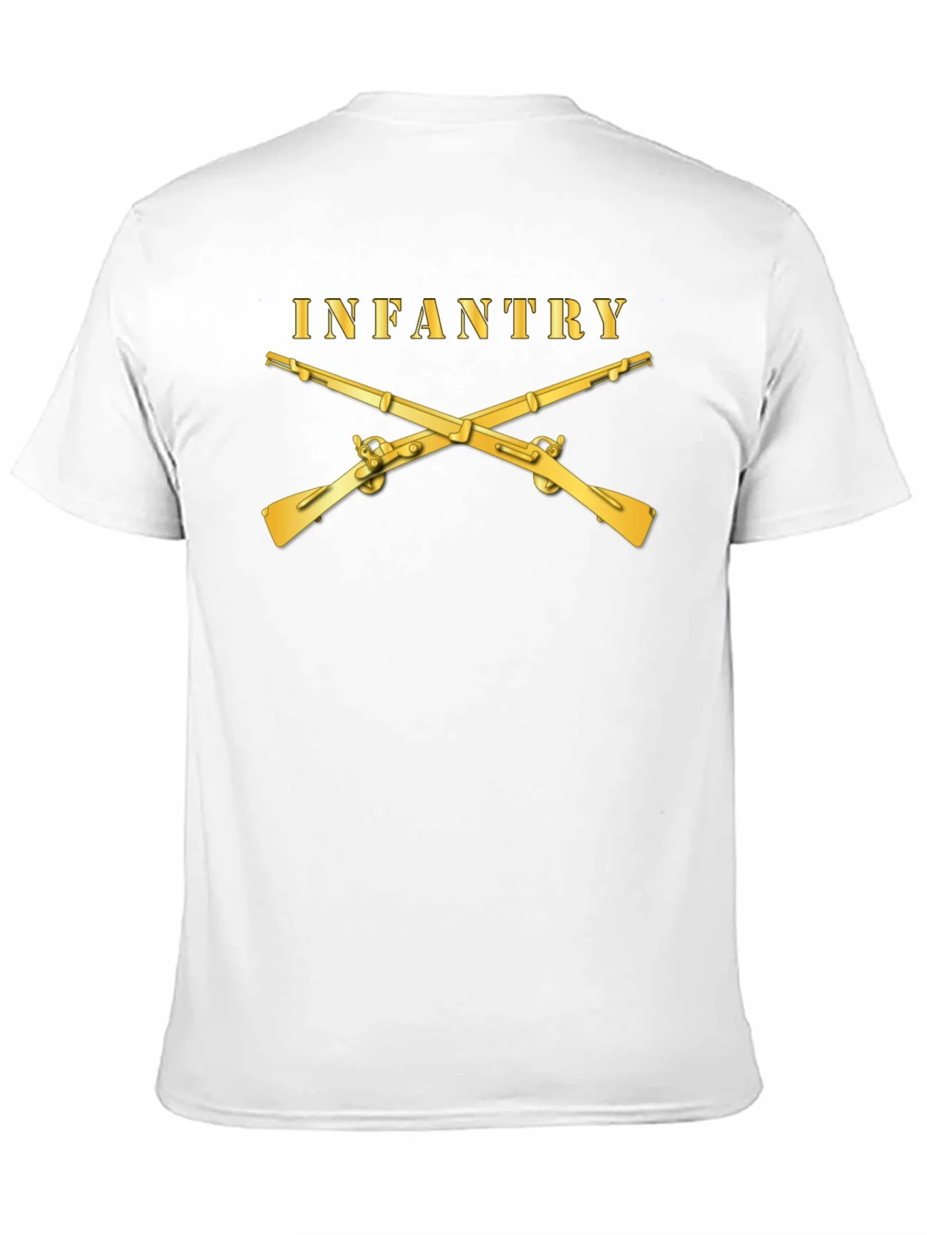 Camiseta Negra Infantry con Mosquetones Dorados