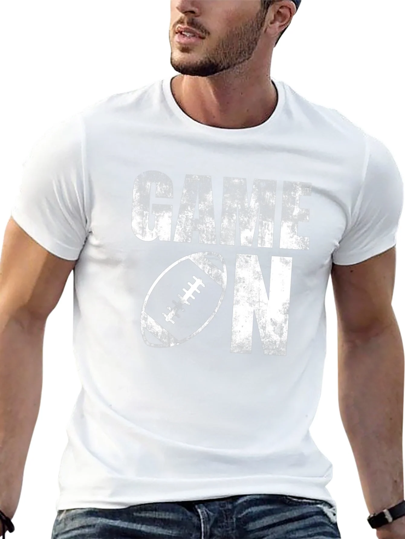 Camiseta Negra Game On F¨²tbol Americano